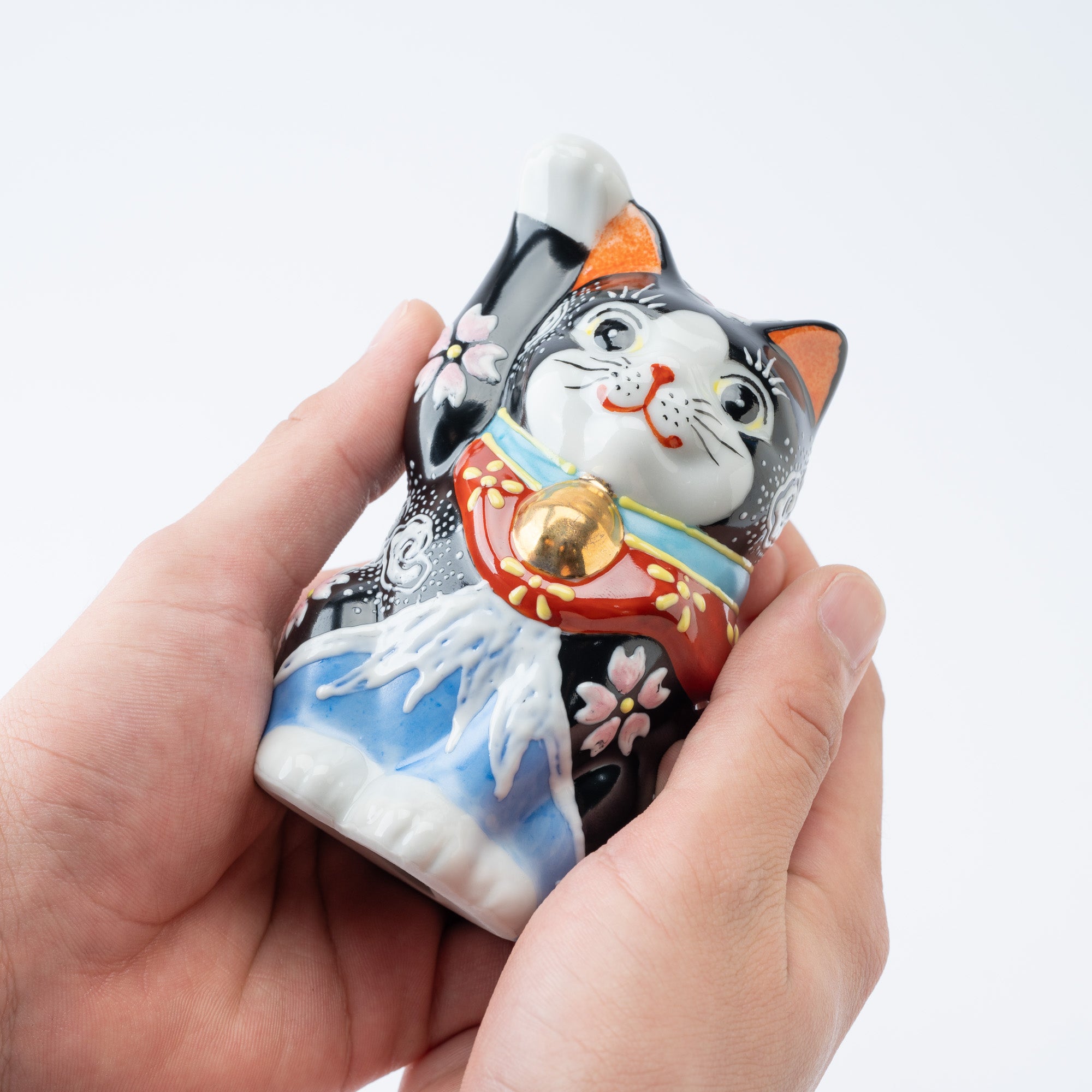 4号招き猫 白富士 赤富士 - JAPAN KUTANI SHOP