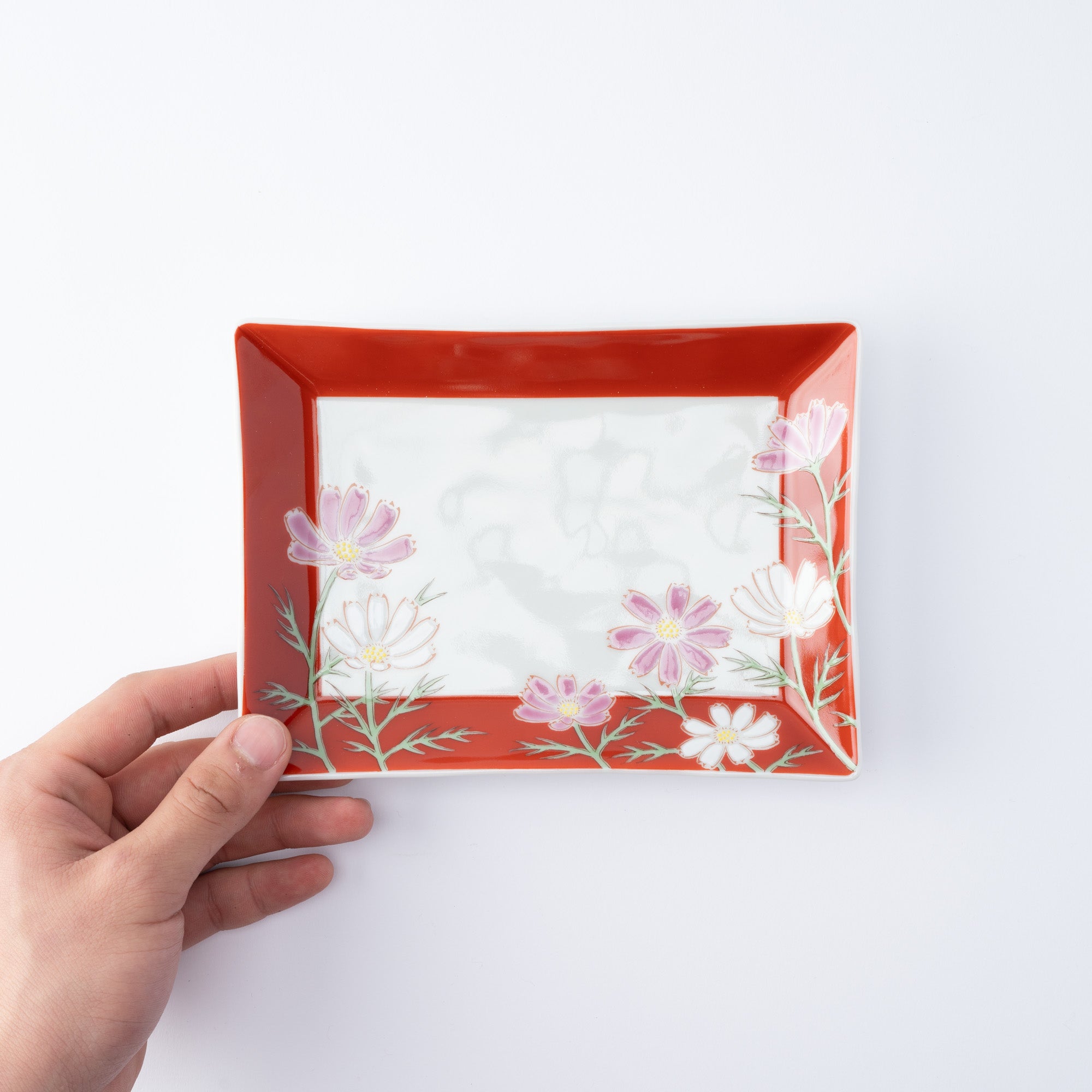 Seasonal Flowers Rectangle Side Plate