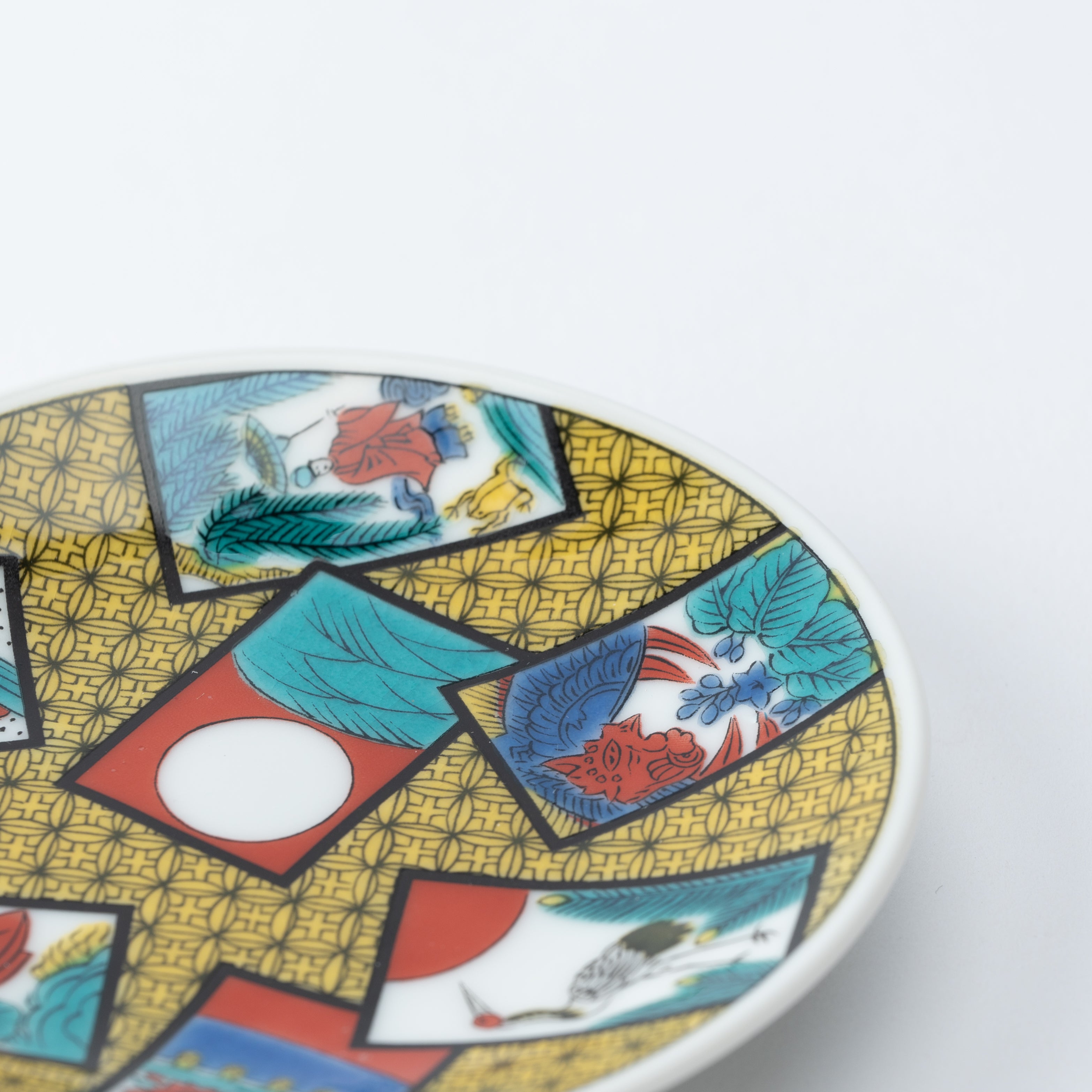 Auspicious Art Sauce Plate - JAPAN KUTANI SHOP