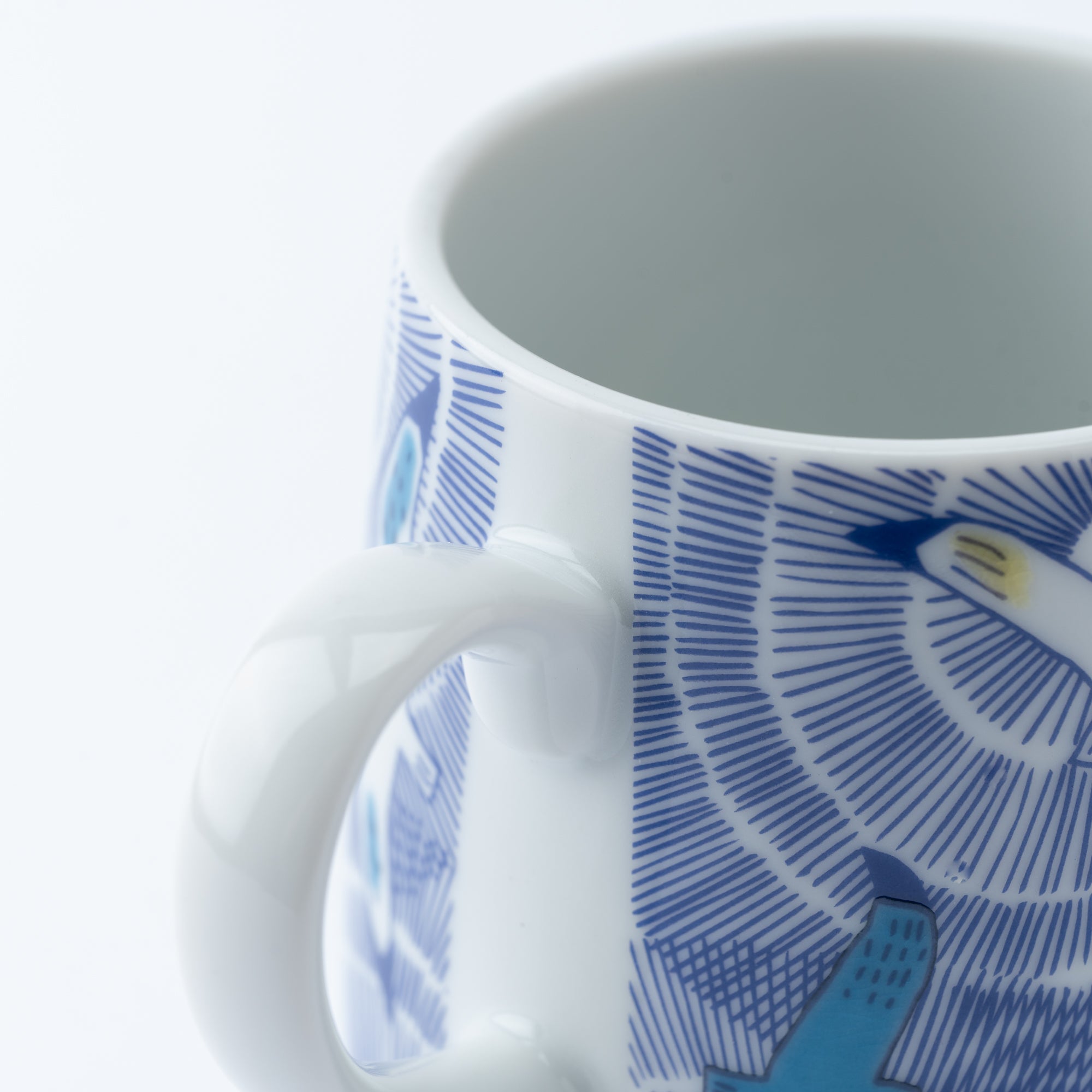 Flying Friends Mug - JAPAN KUTANI SHOP