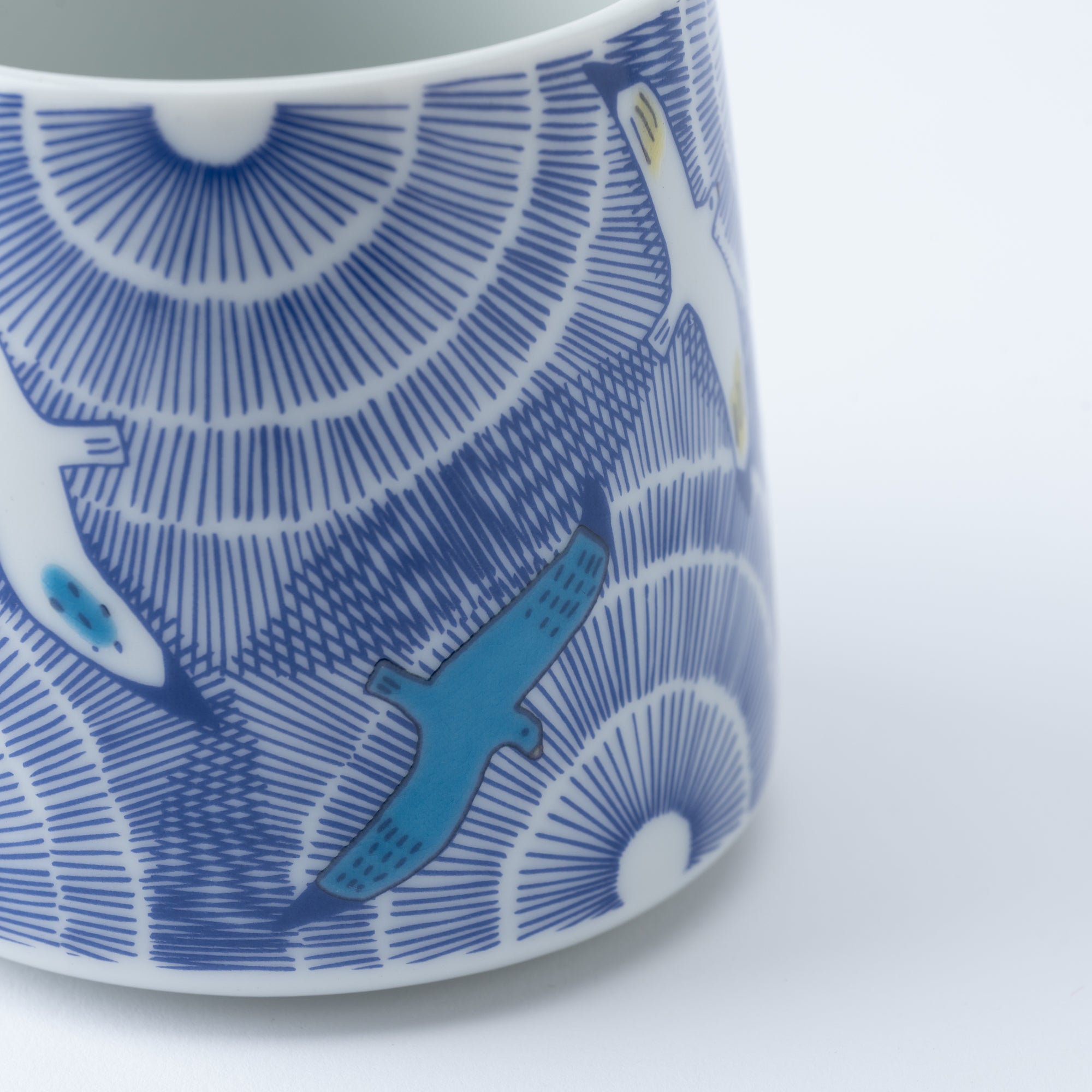 Flying Friends Mug - JAPAN KUTANI SHOP