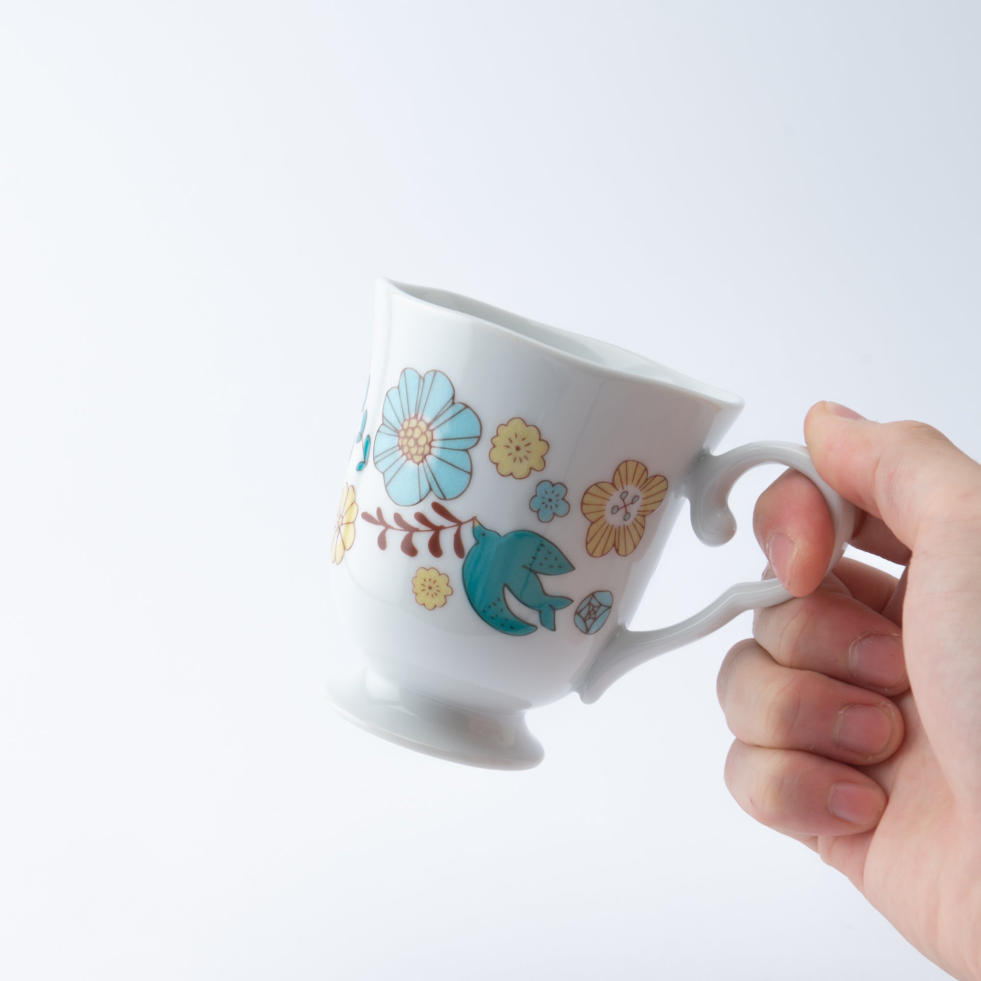 Bird and  Blooms Mug