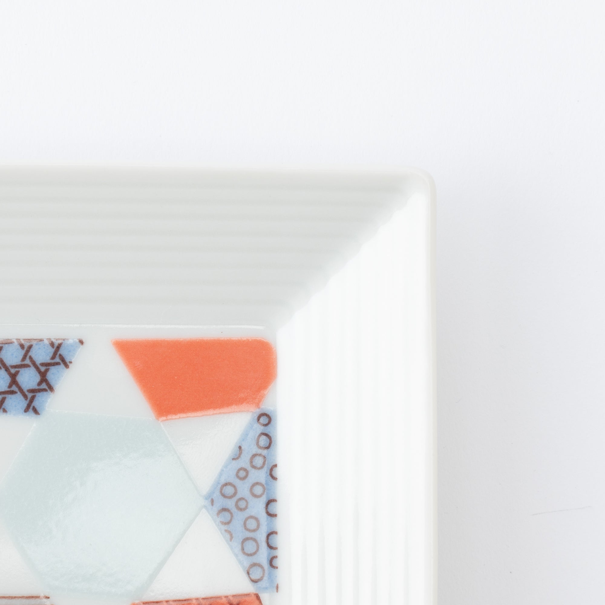 Geometric Patchwork Rectangle Dinner Plate