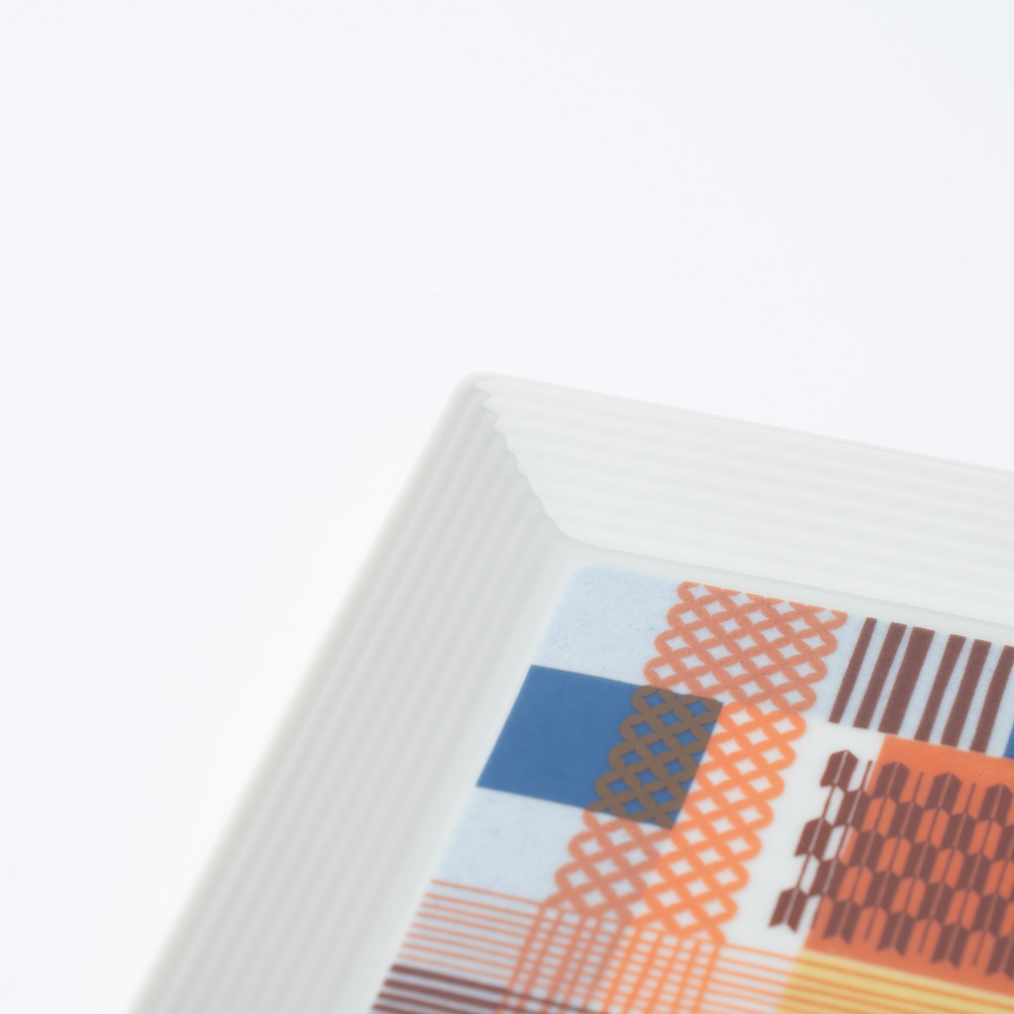 Geometric Patchwork Side Plate 7.1 in