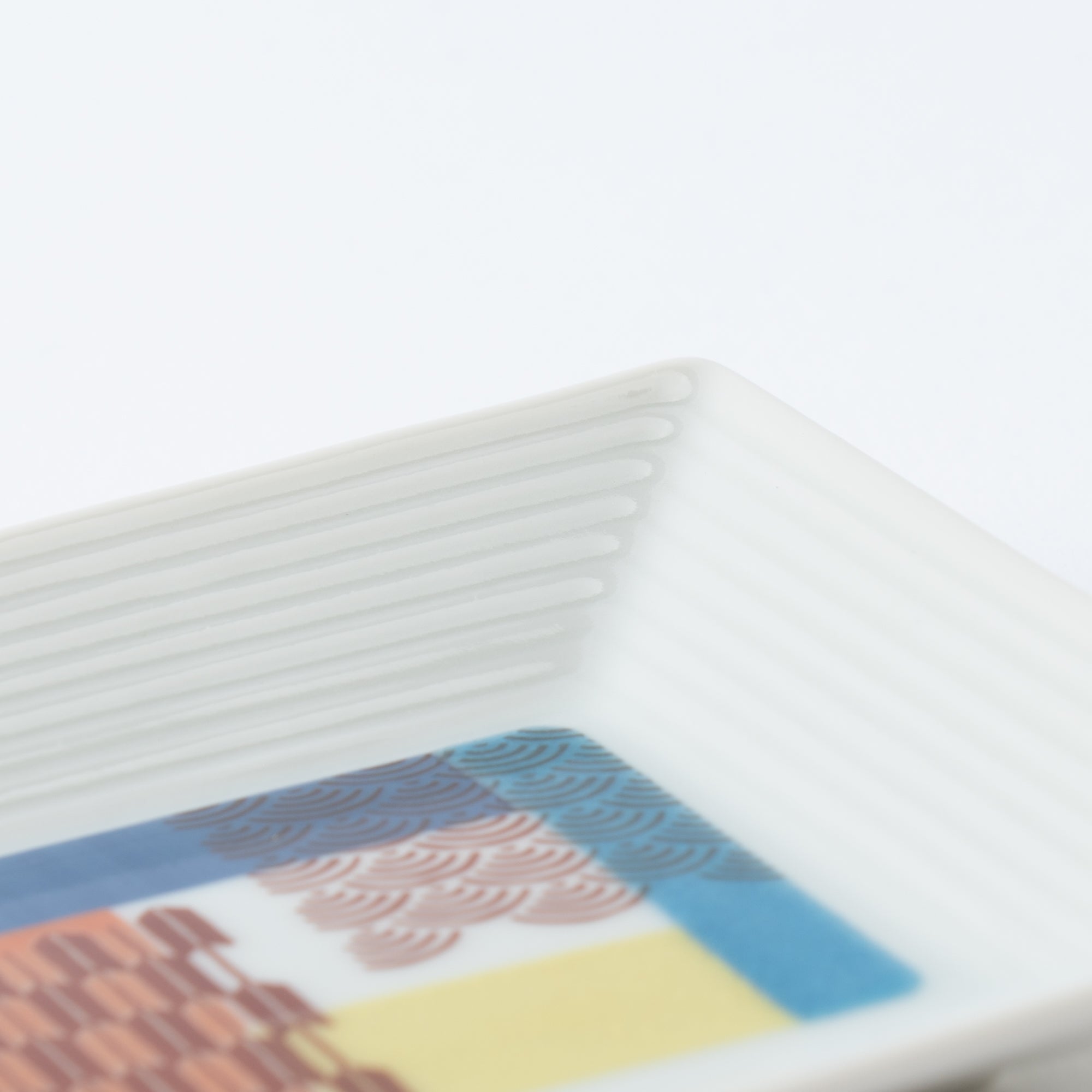Geometric Patchwork Rectangle Dinner Plate