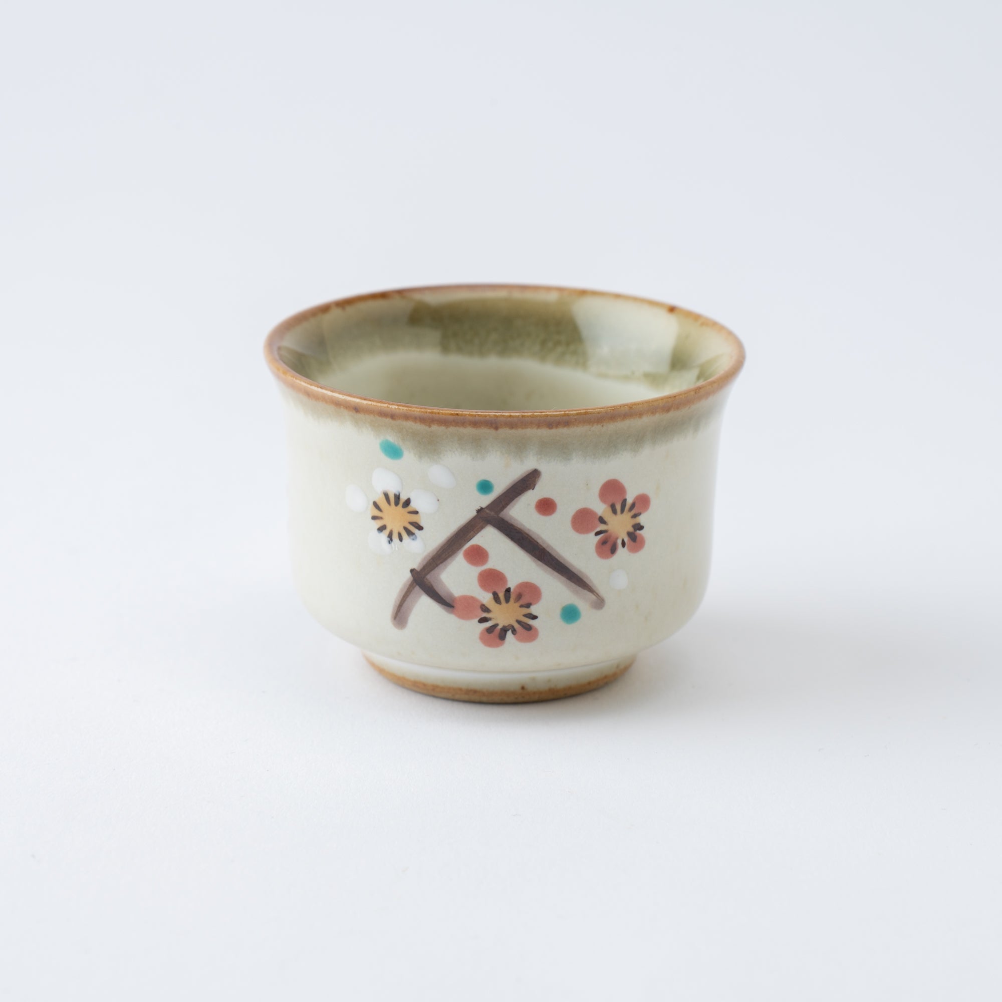 Red and White Plum Blossom Sake Set