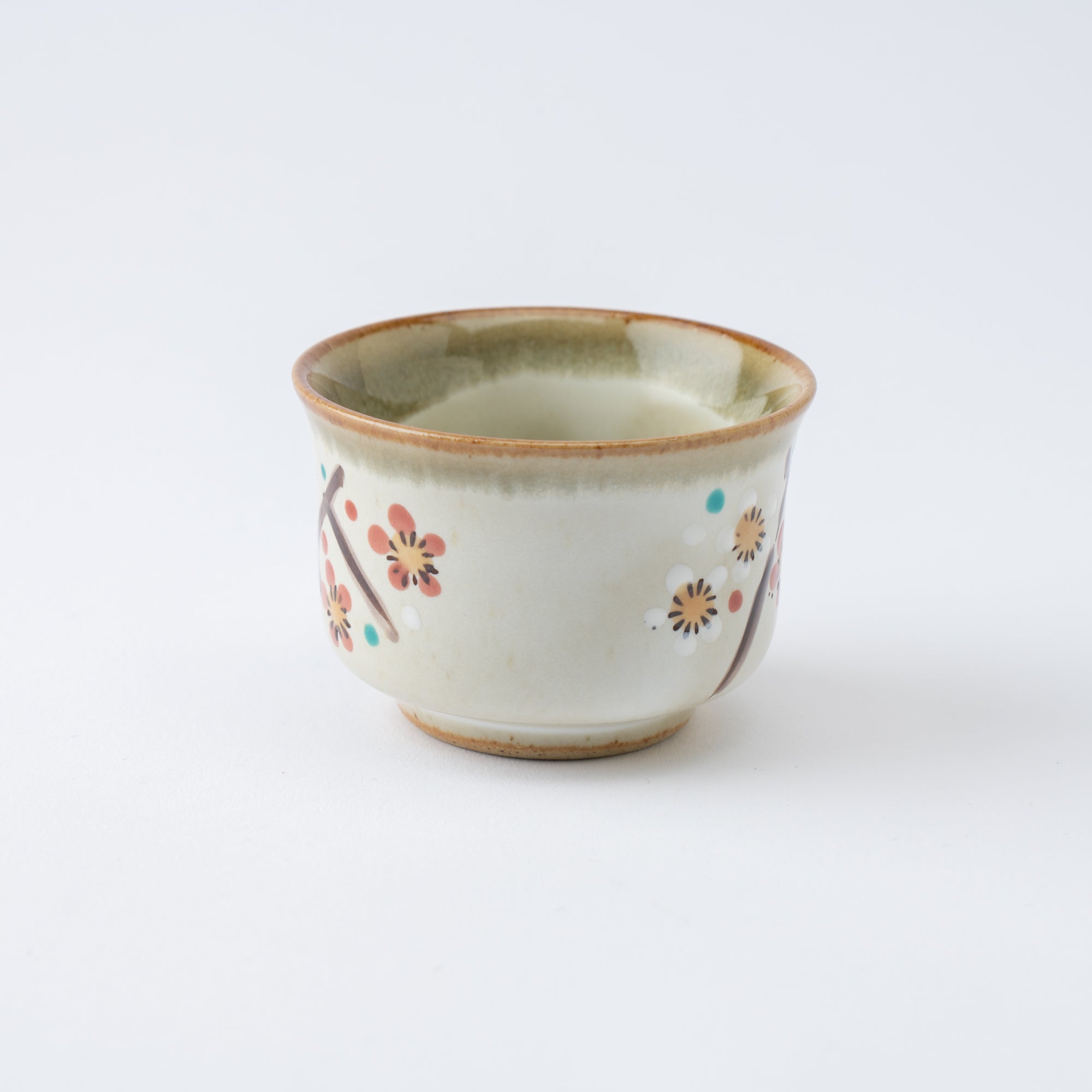 Red and White Plum Blossom Sake Set