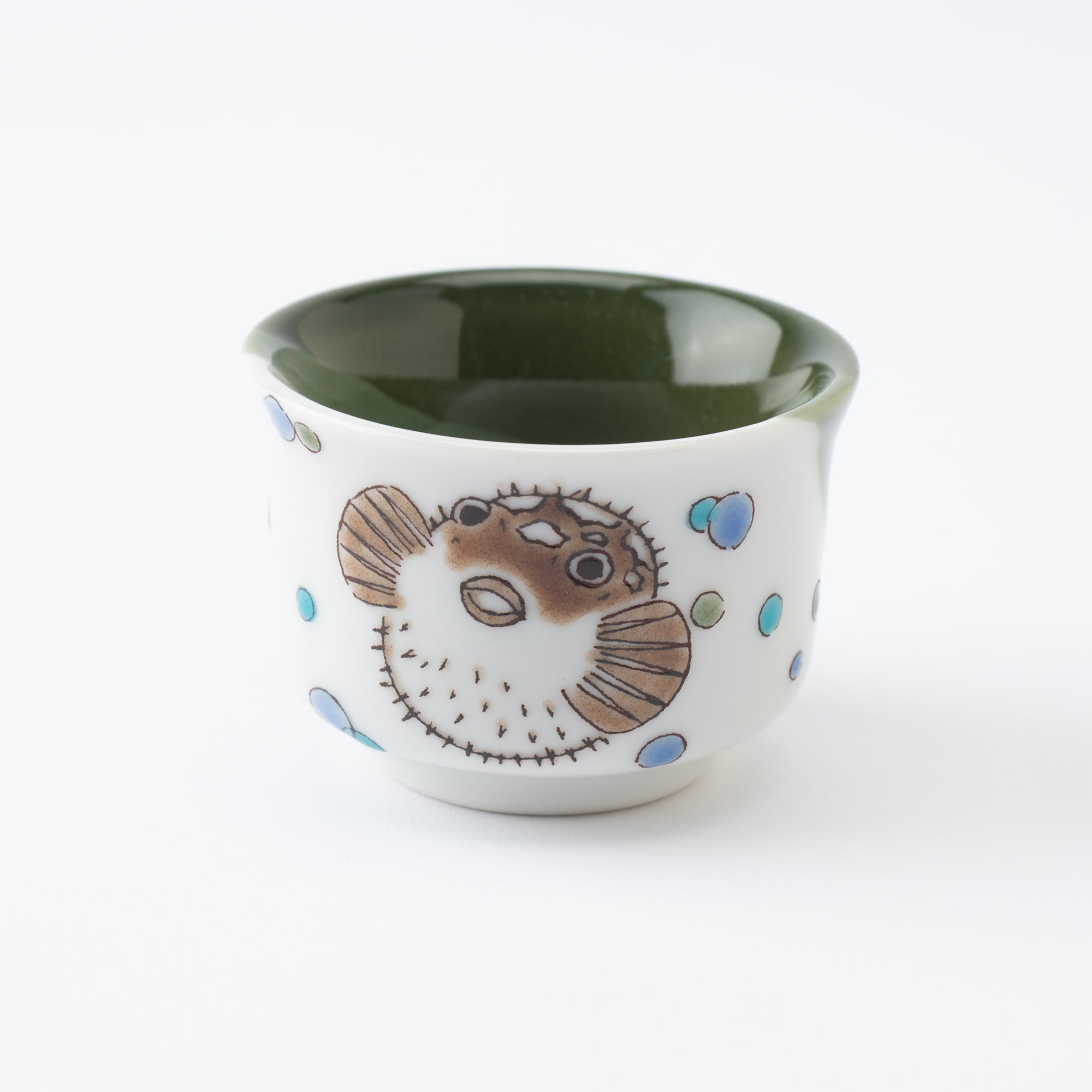 Puffer Fish Sake Set with Tray