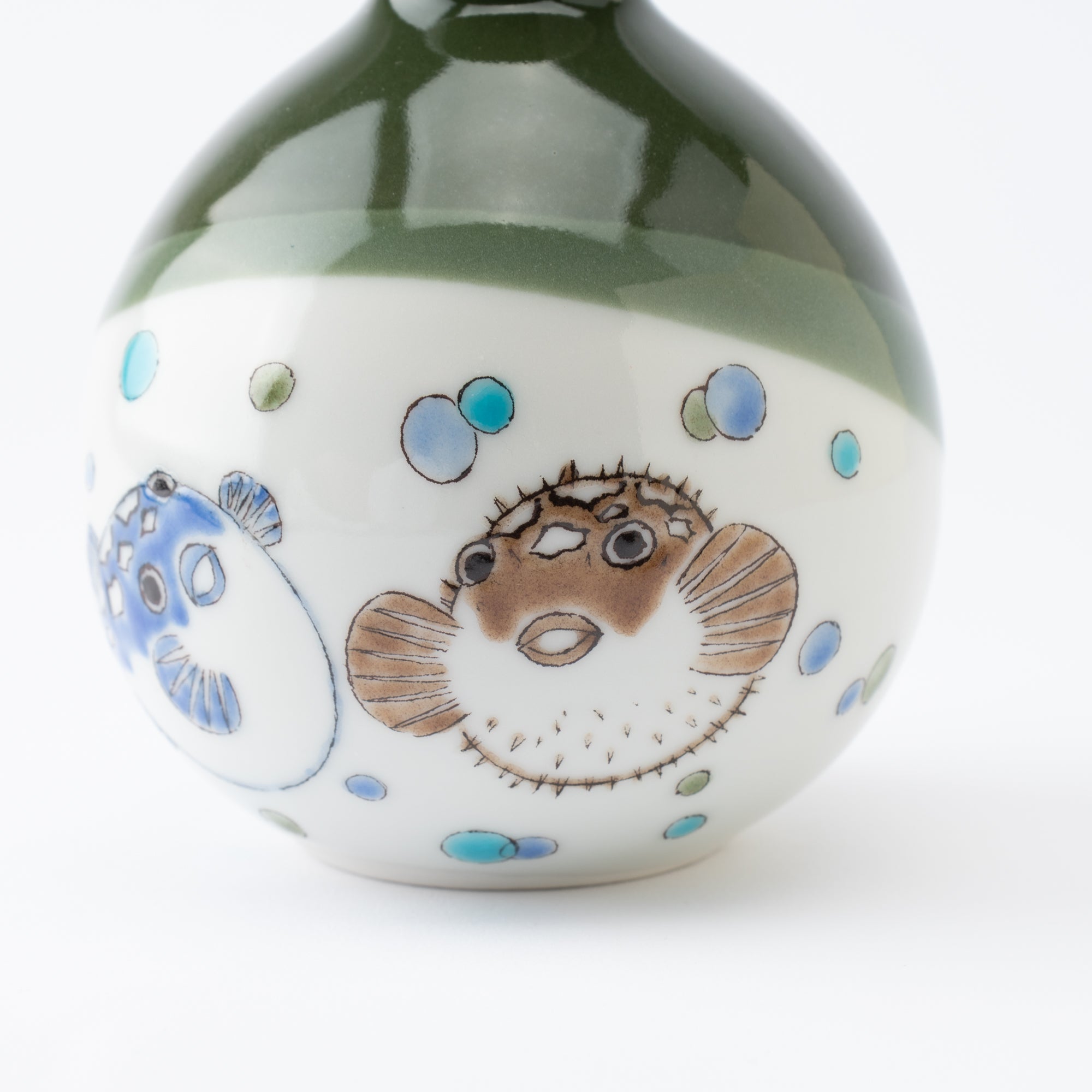 Puffer Fish Sake Set with Tray