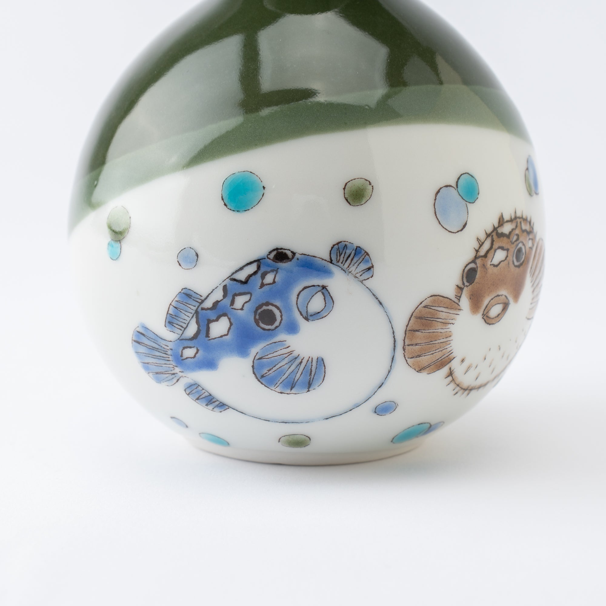 Puffer Fish Sake Set with Tray