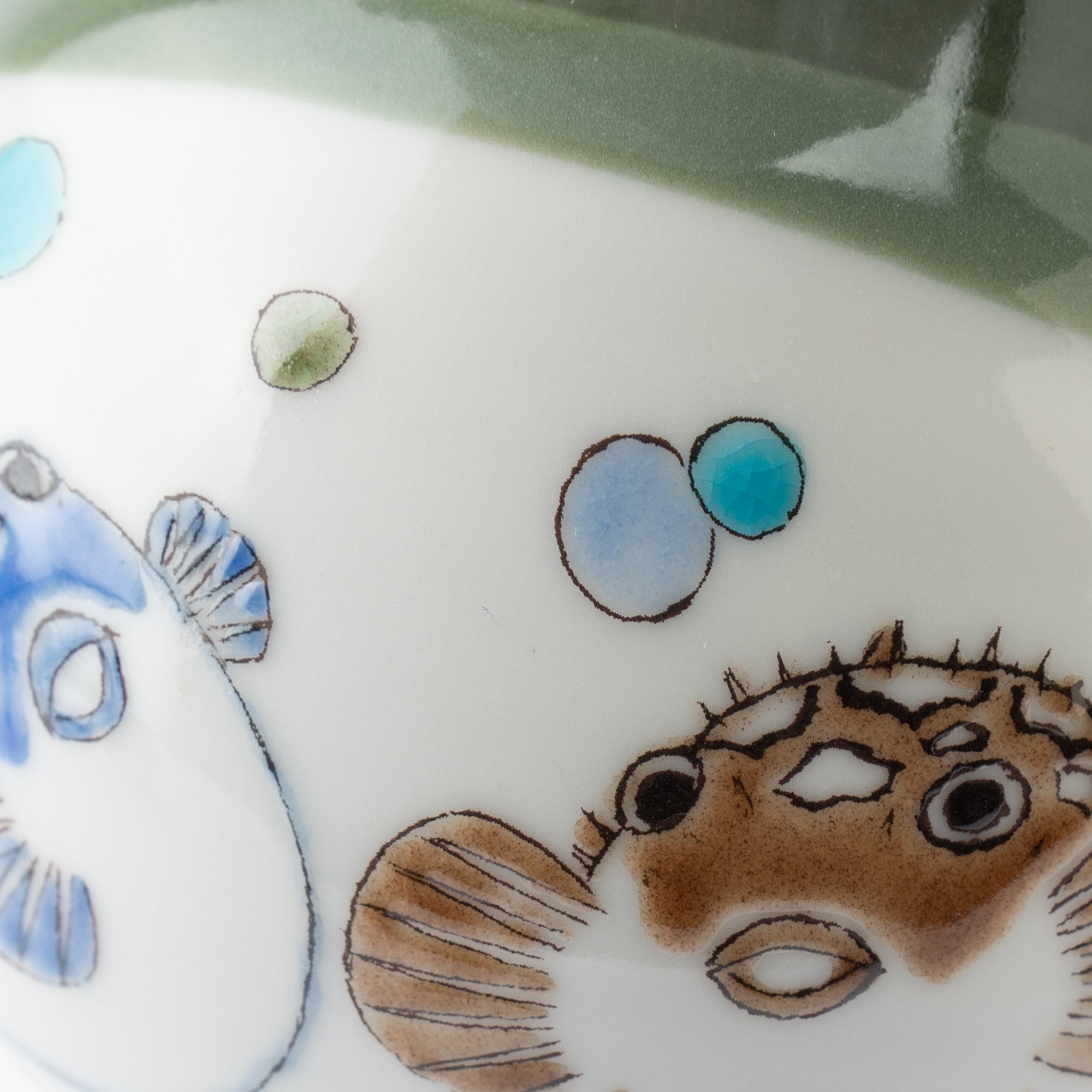 Puffer Fish Sake Set with Tray