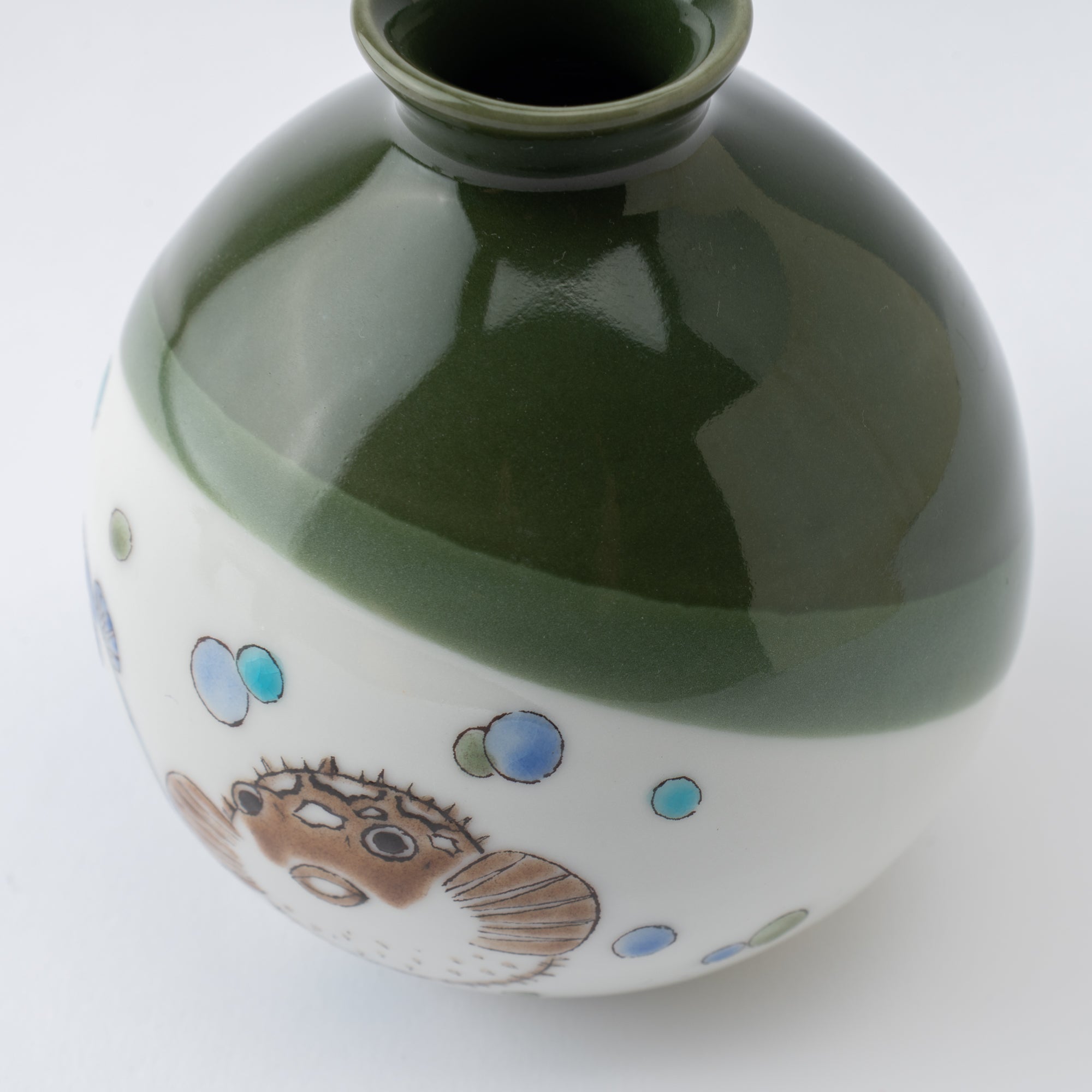 Puffer Fish Sake Set with Tray