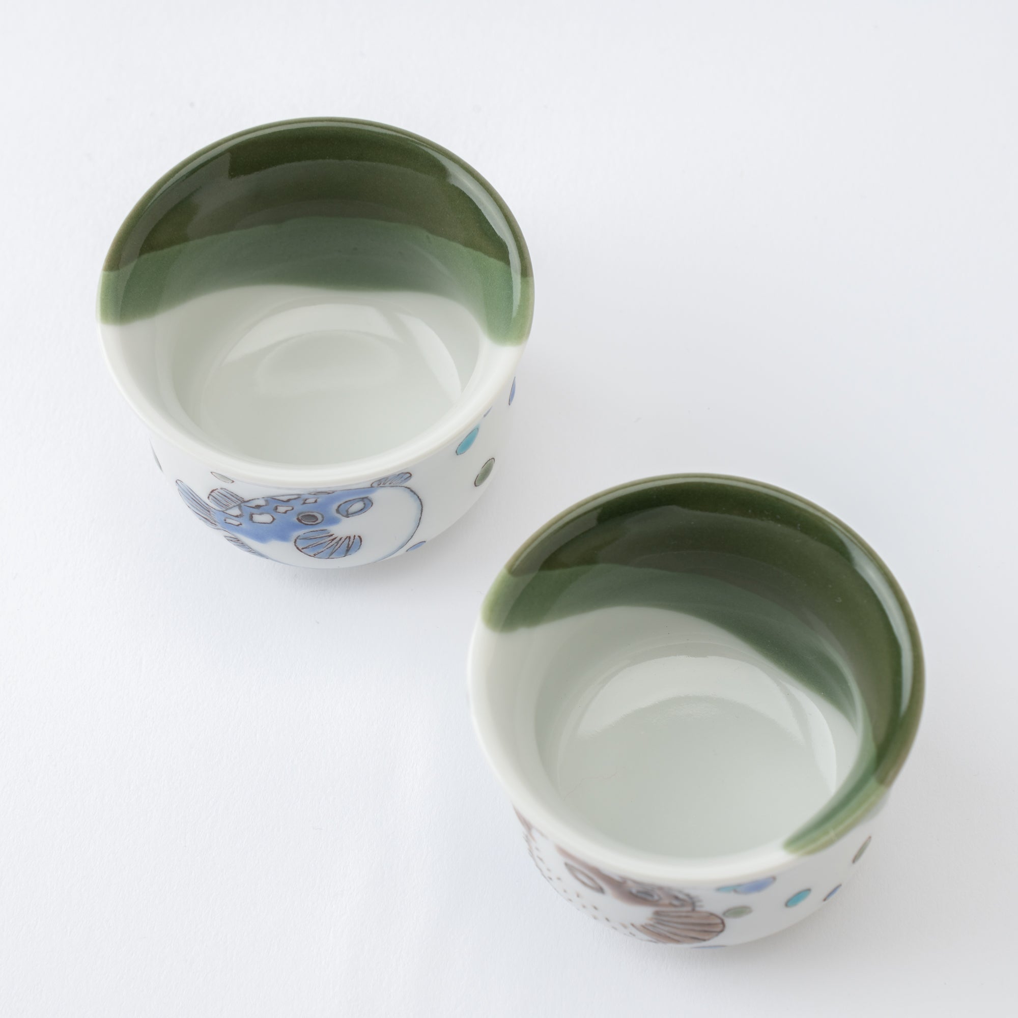 Puffer Fish Sake Set with Tray