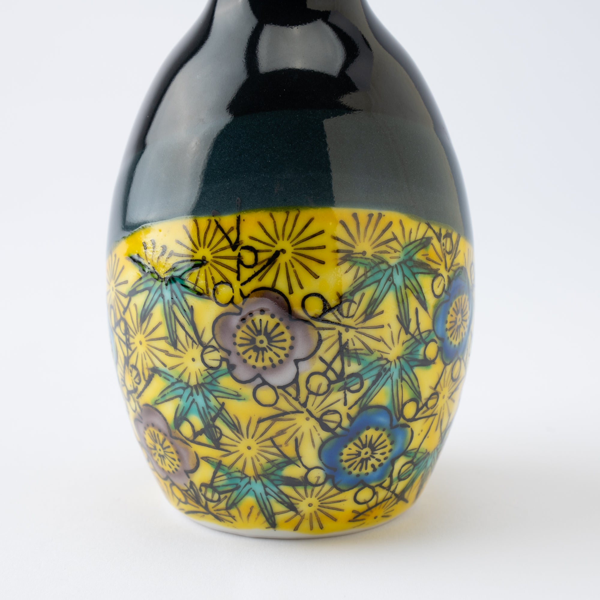 Pine, Bamboo, and Plum Sake Set with Tray