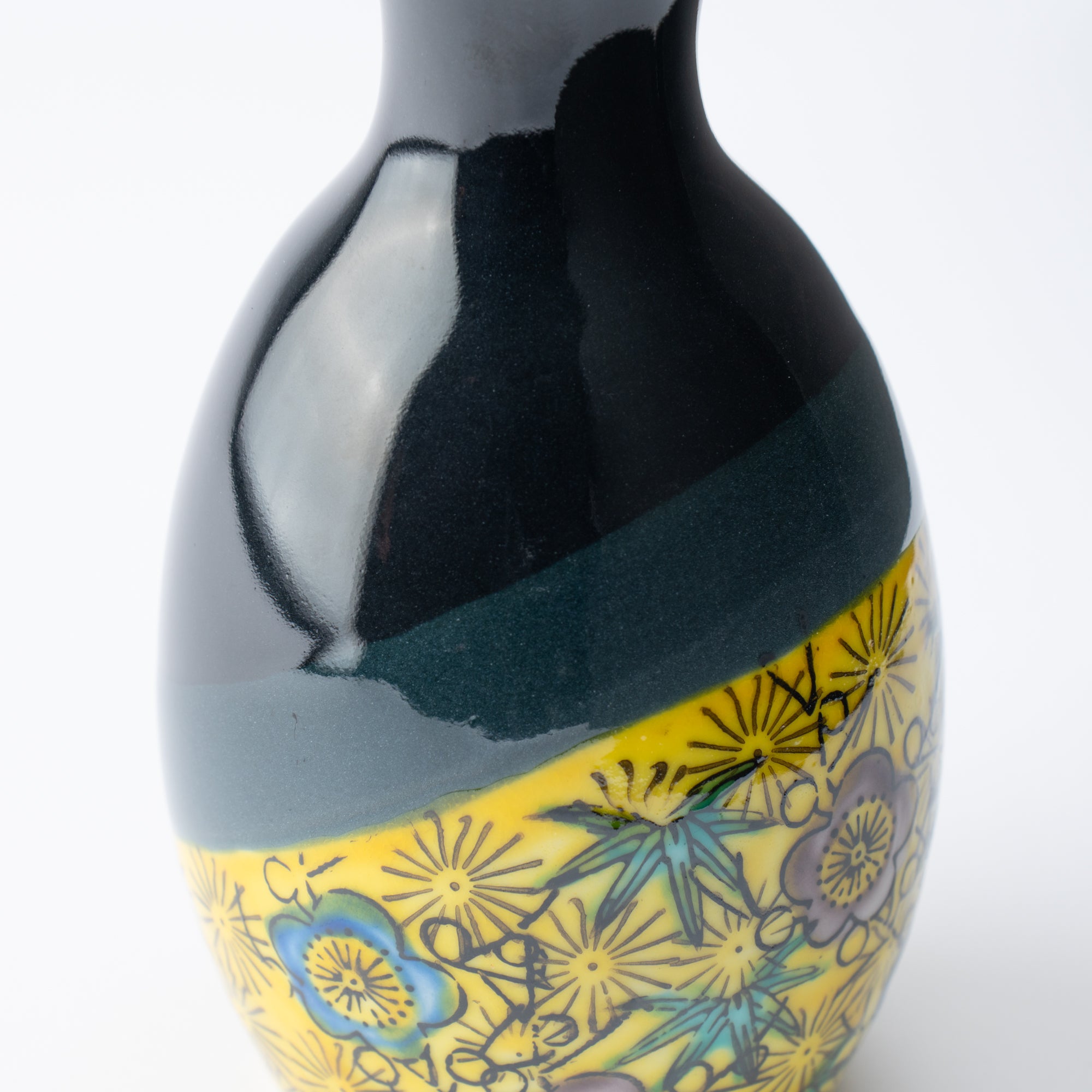 Pine, Bamboo, and Plum Sake Set with Tray