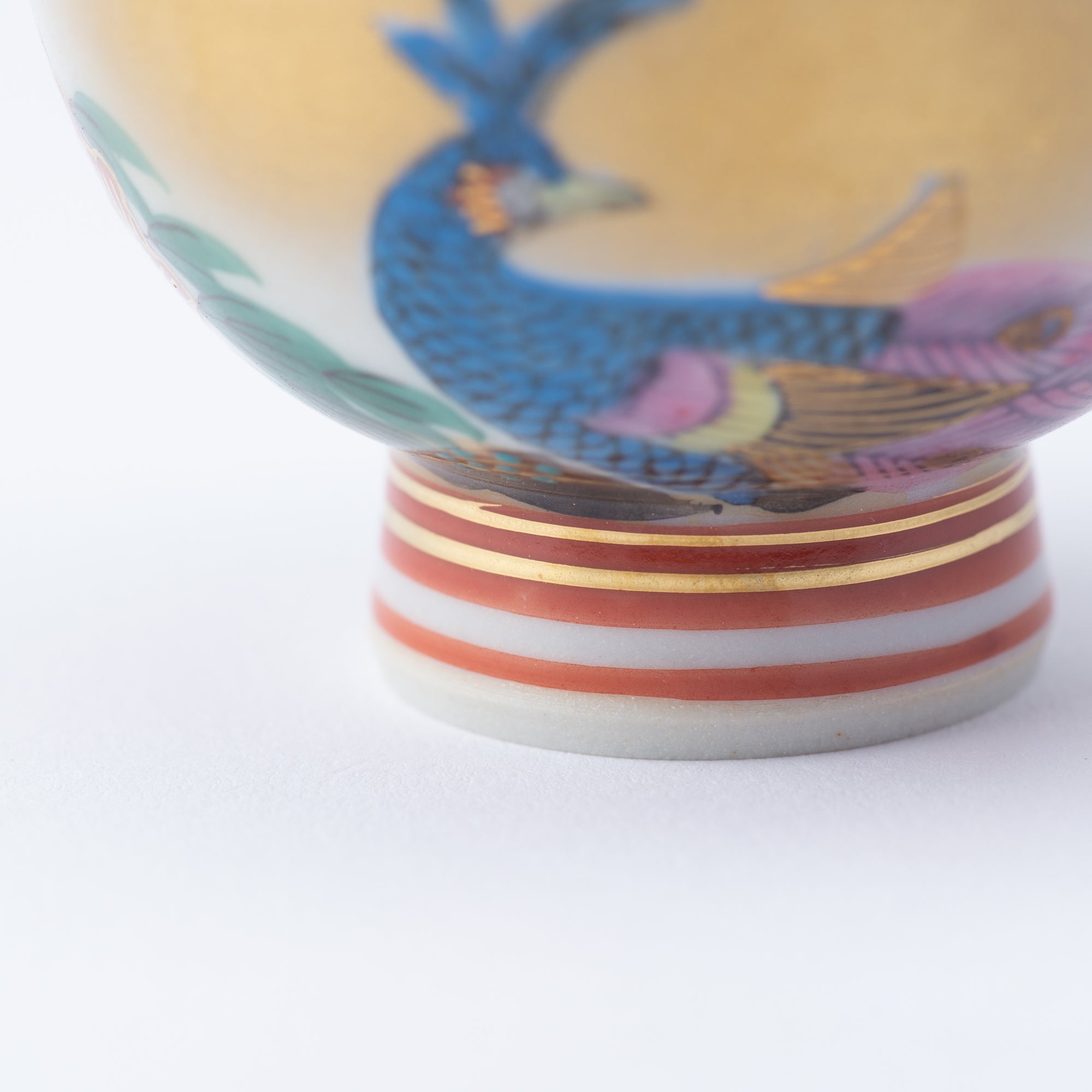 Peacock and Peony Sake Set