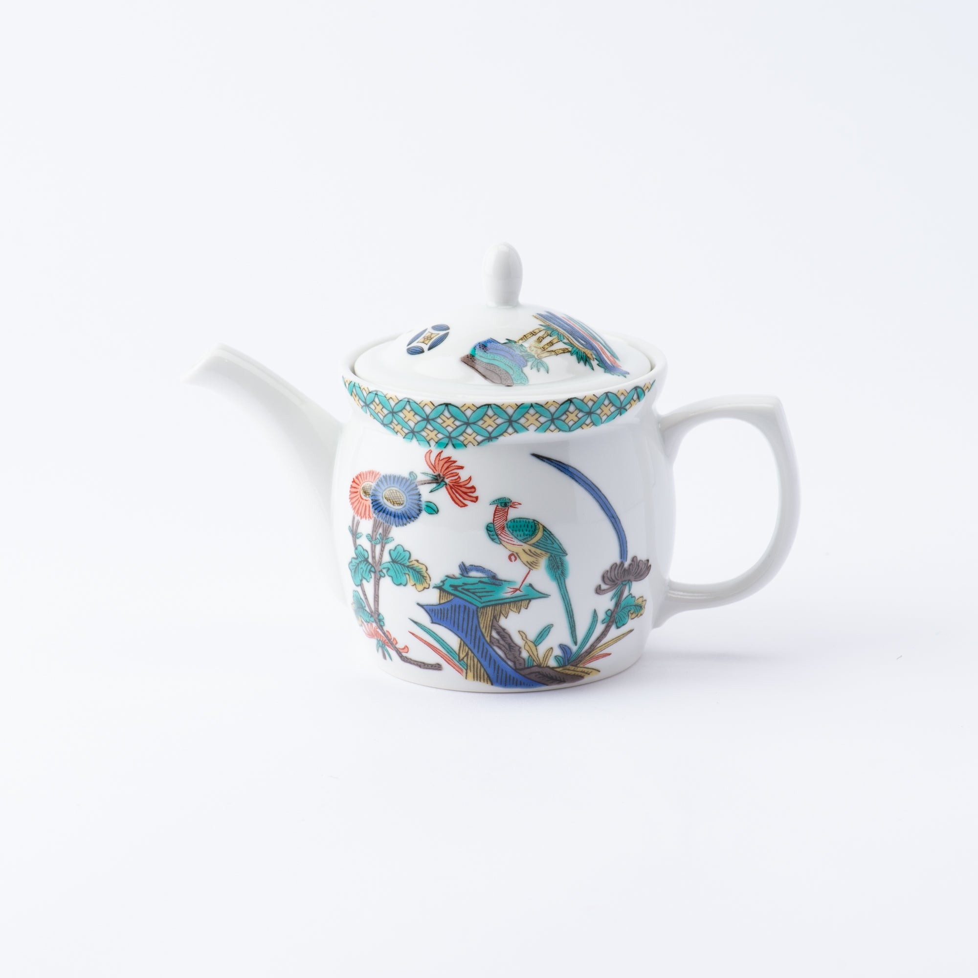 Ko-Kutani Bird and Flower Japanese Tea Set