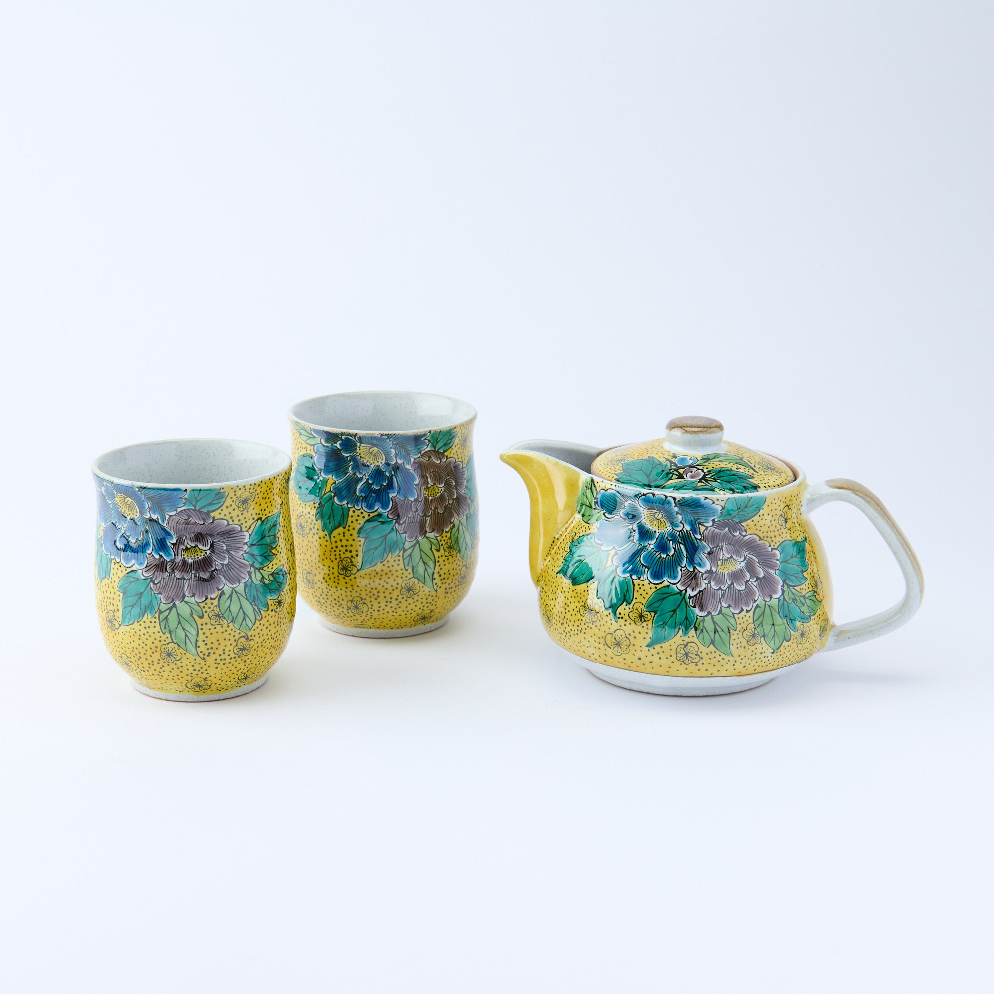 Yoshidaya Peony Japanese Tea Set