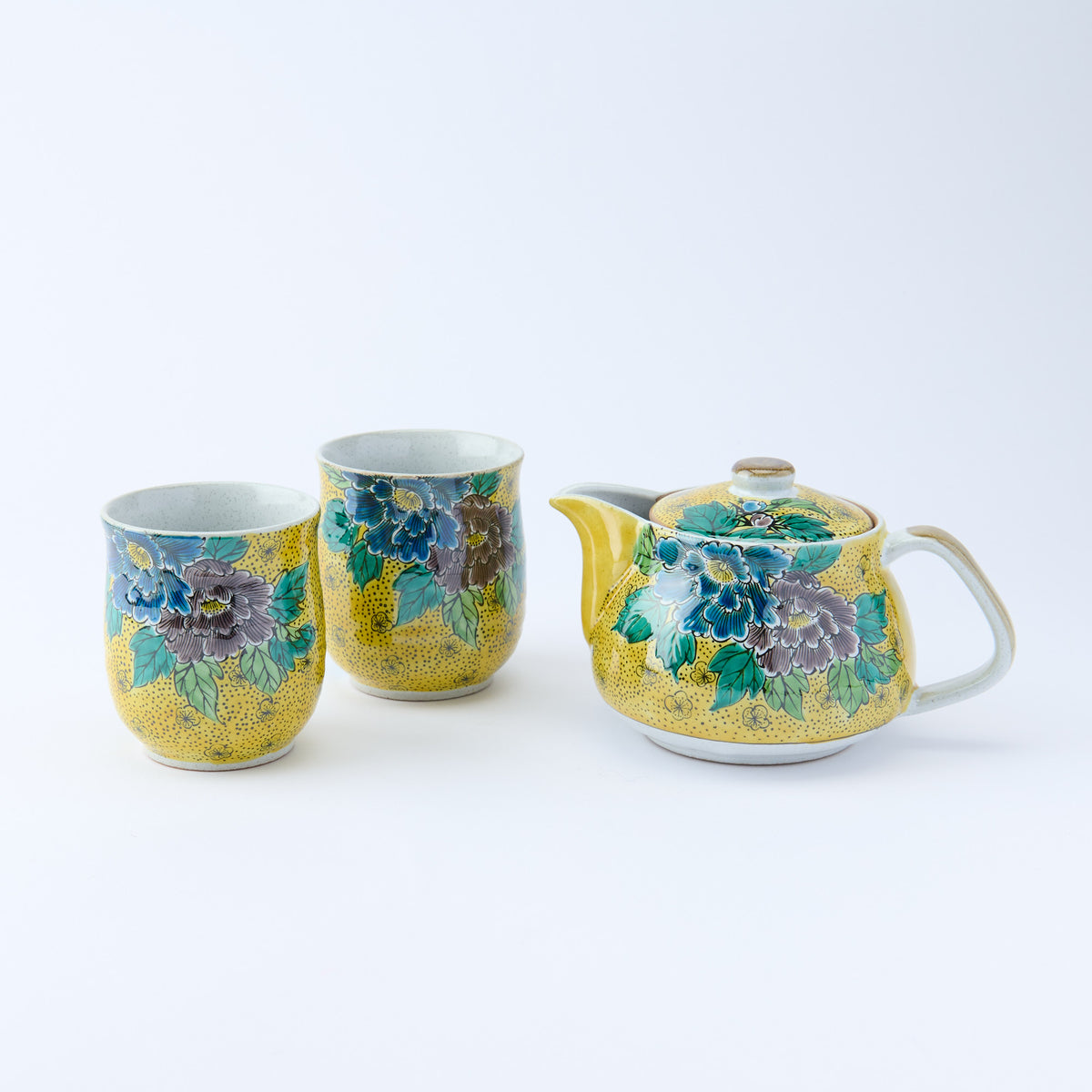 Yoshidaya Peony Japanese Tea Set