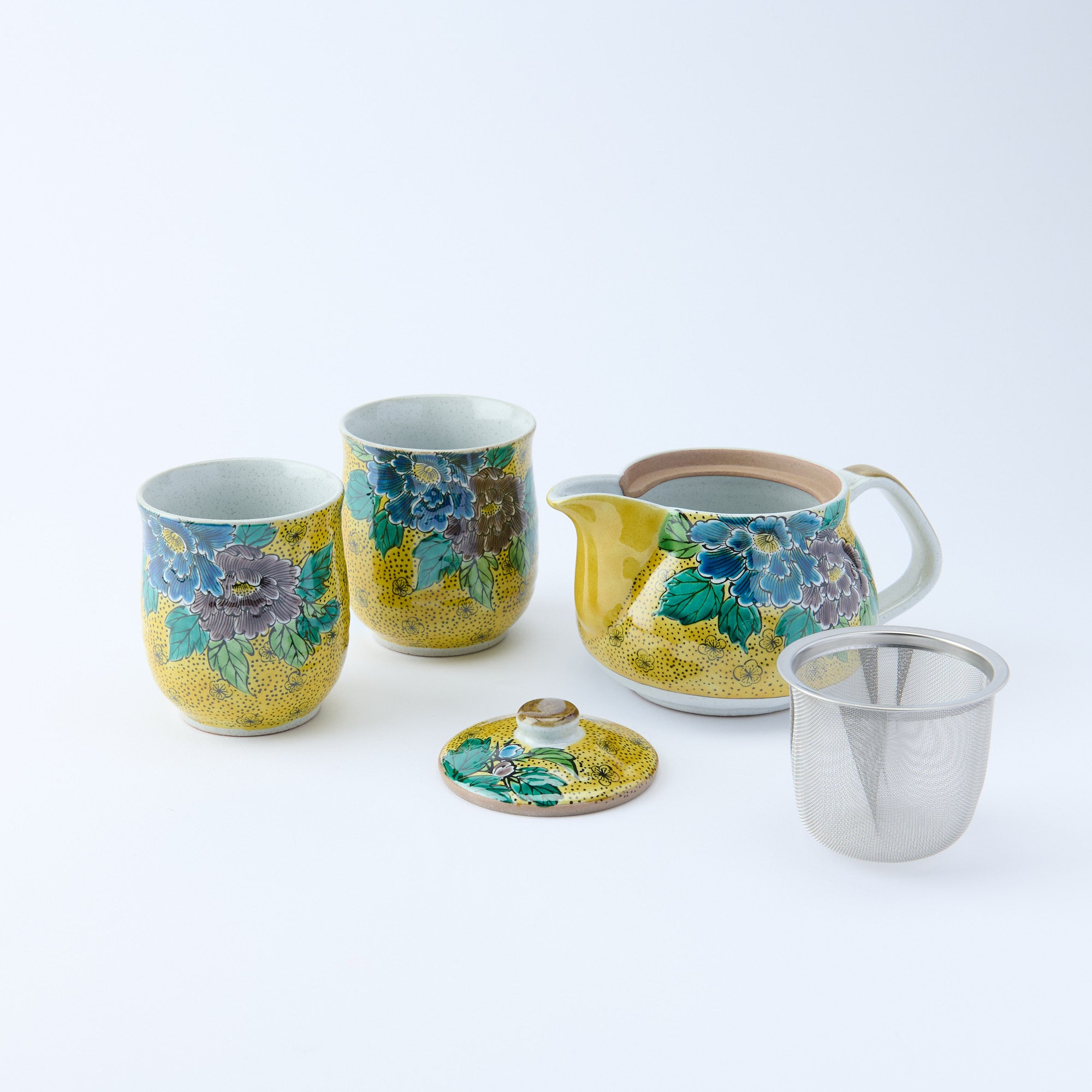 Yoshidaya Peony Japanese Tea Set