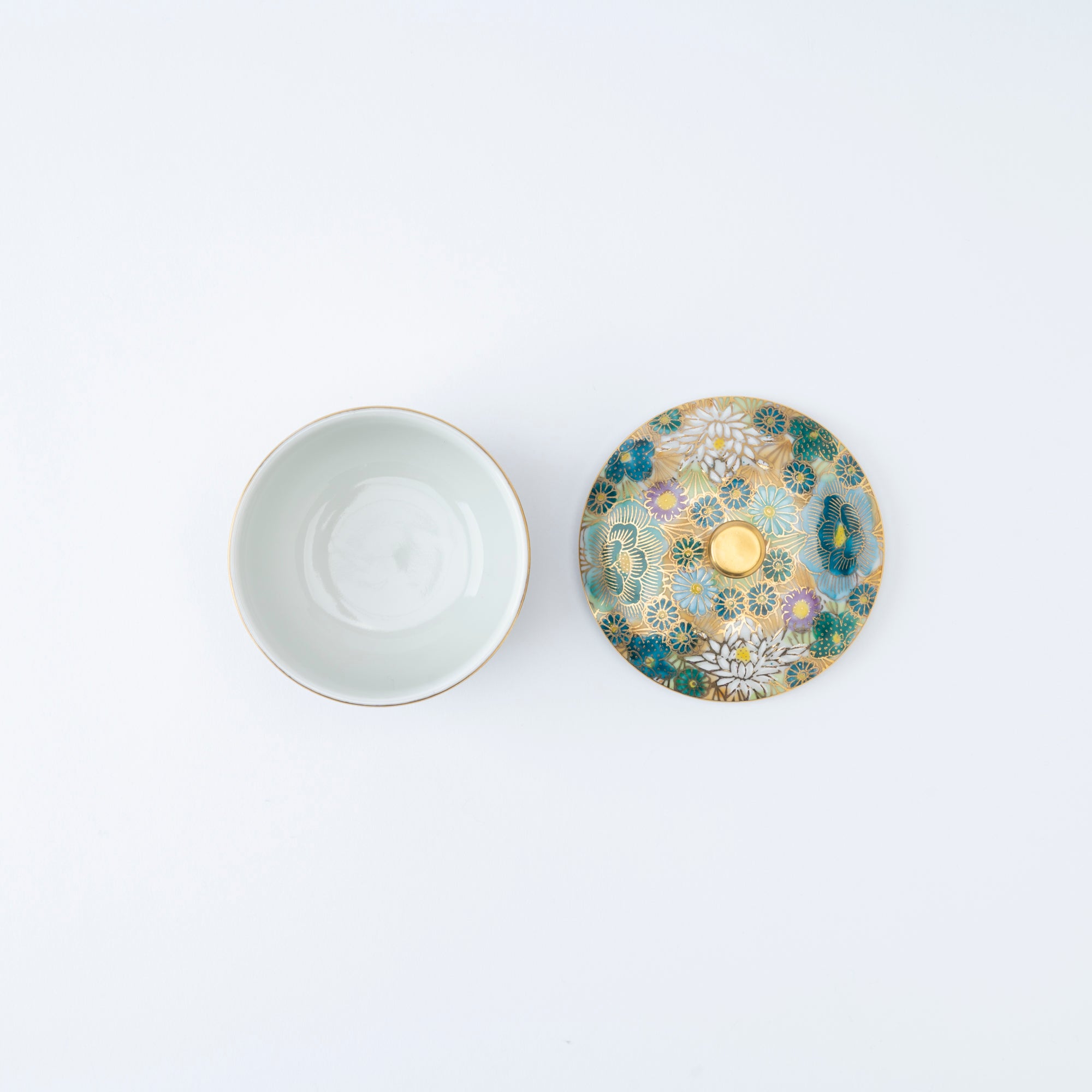 Hanazume Japanese Teacup Pair - JAPAN KUTANI SHOP