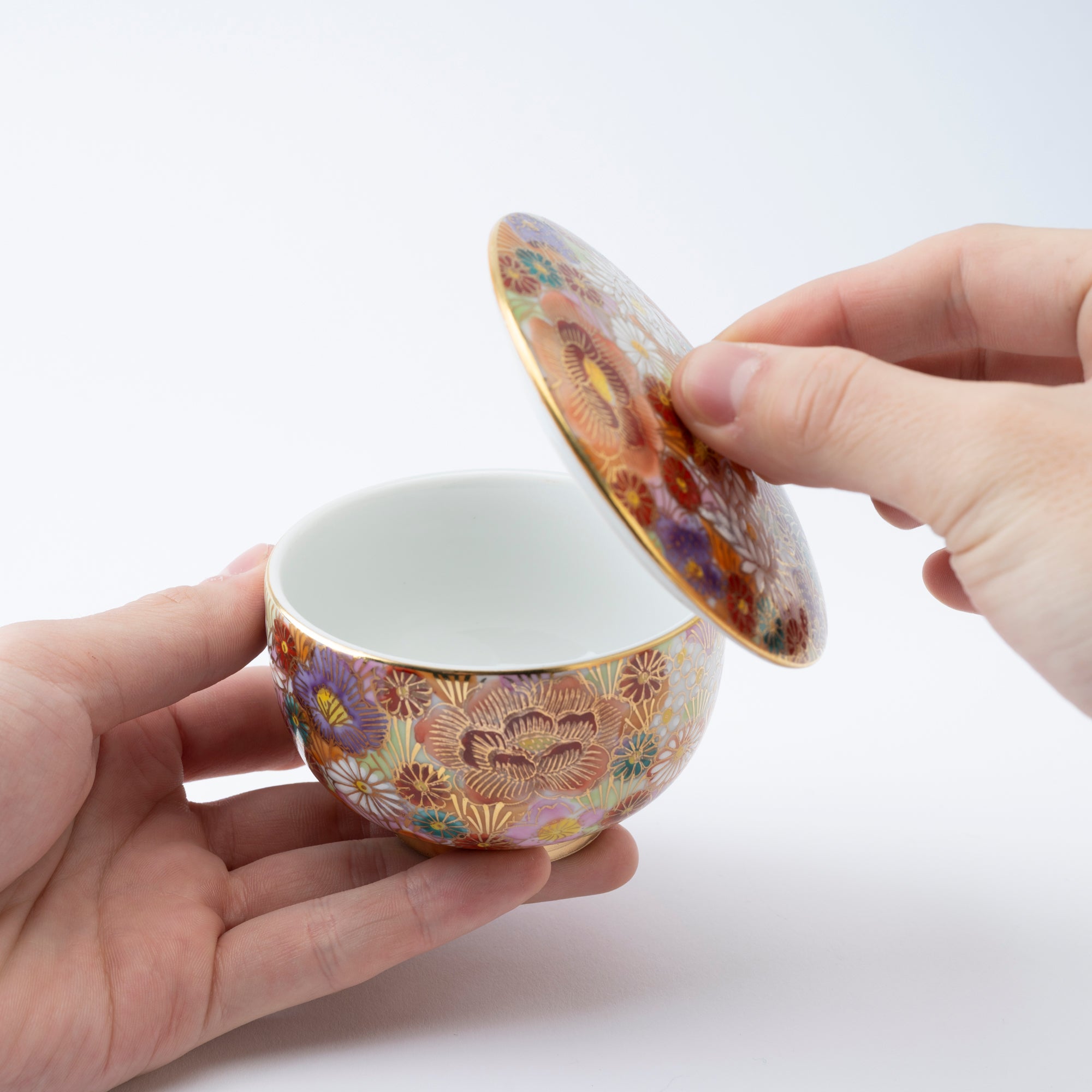 Hanazume Japanese Teacup Pair - JAPAN KUTANI SHOP