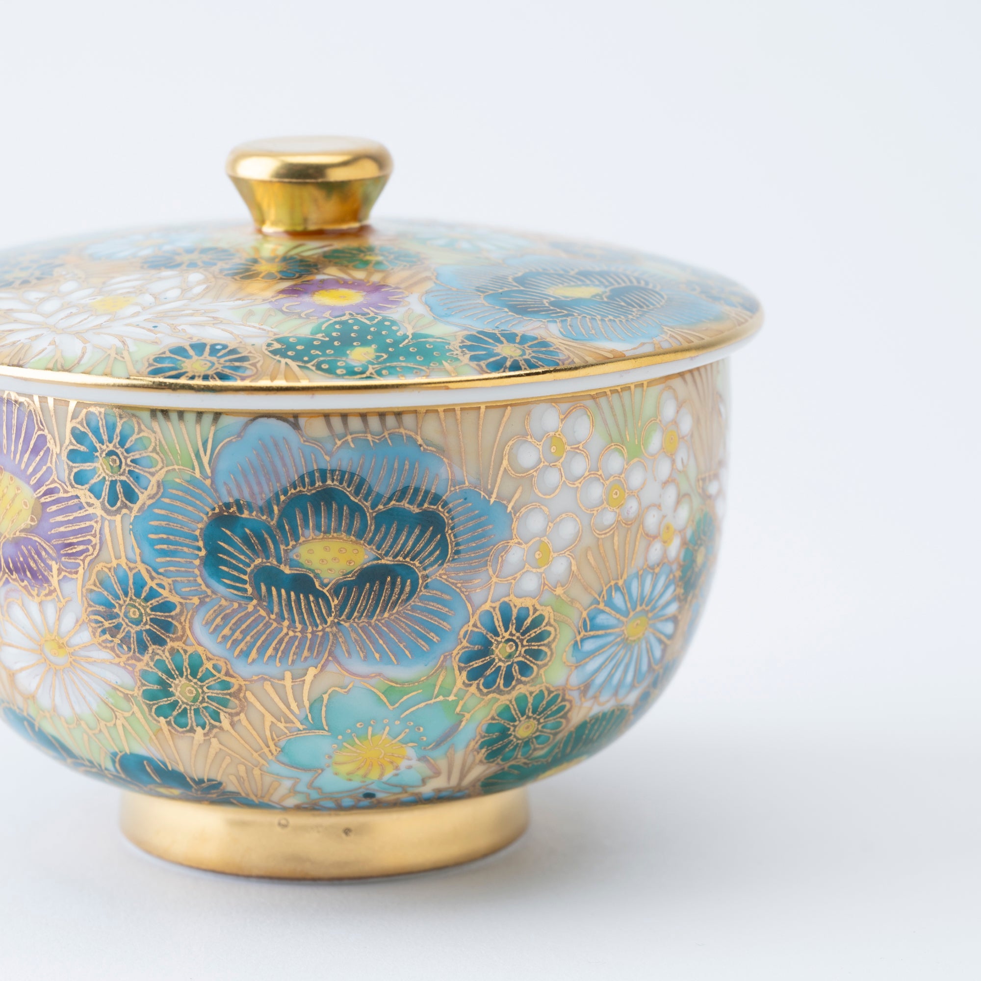 Hanazume Japanese Teacup Pair - JAPAN KUTANI SHOP