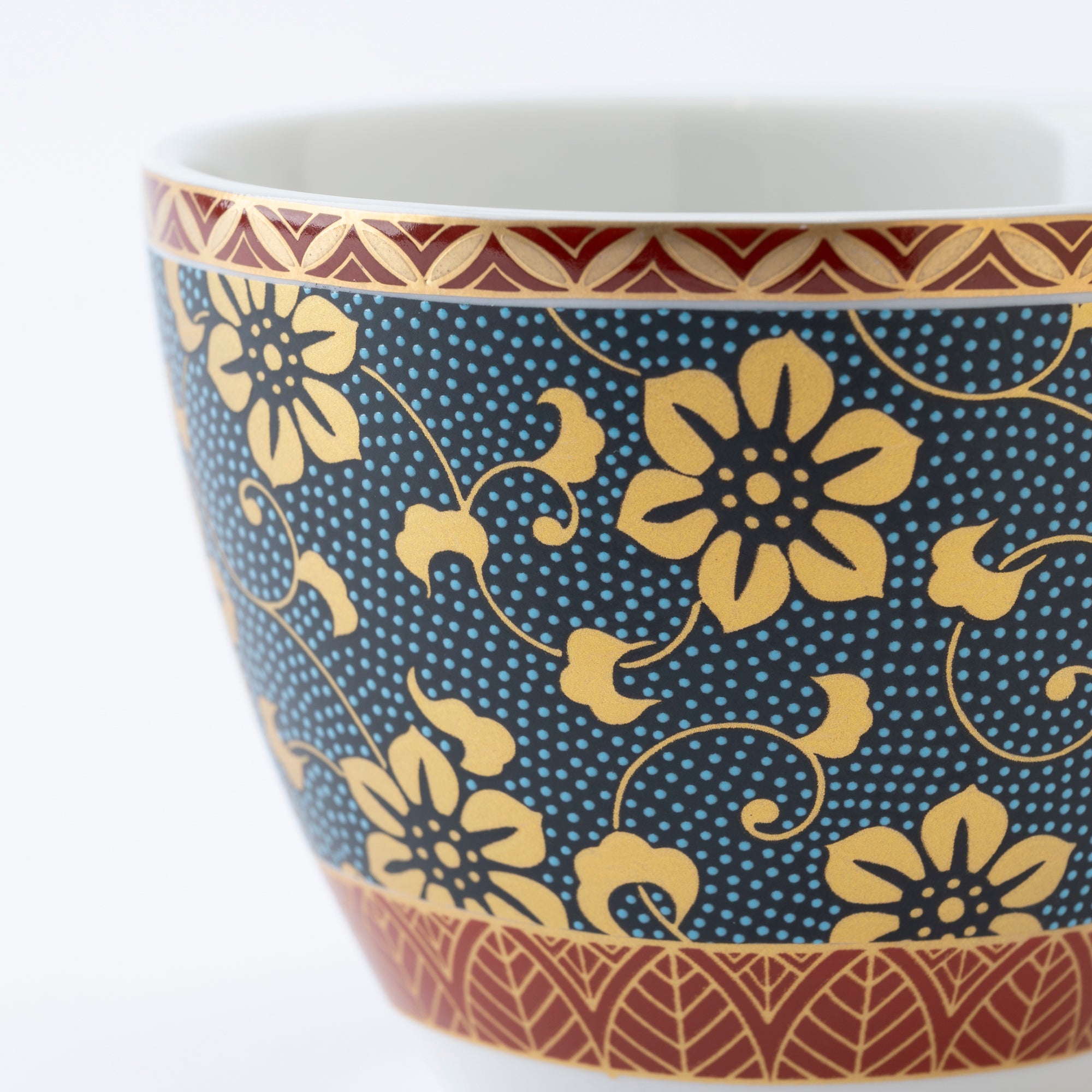 Clematis Chibu Cup & Saucer - JAPAN KUTANI SHOP