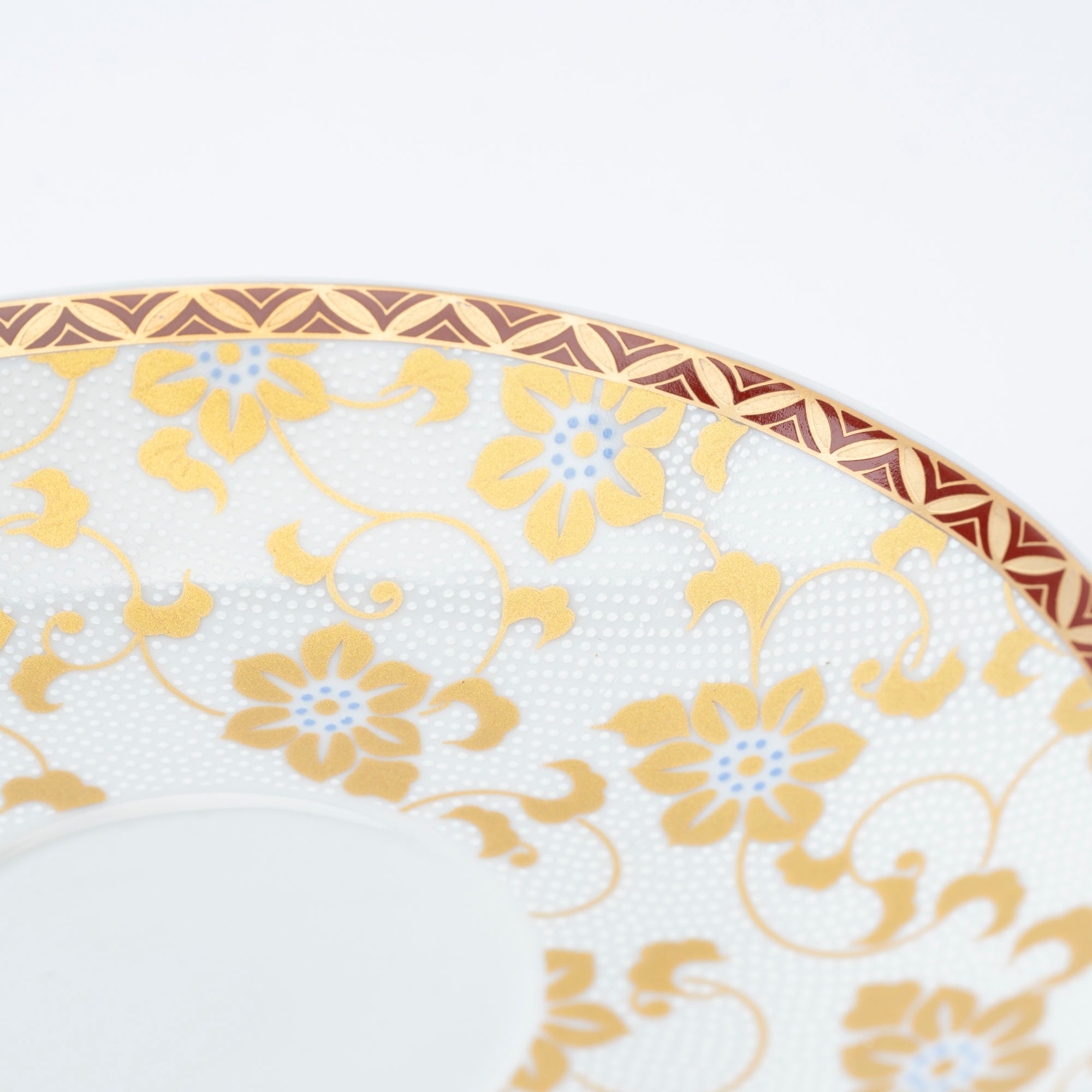 Clematis Chibu Cup & Saucer - JAPAN KUTANI SHOP