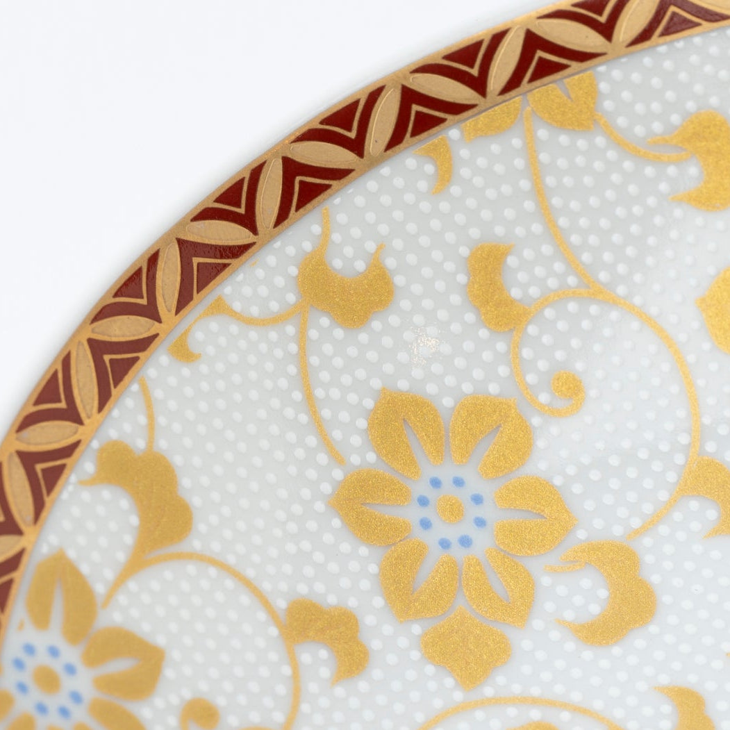 Clematis Chibu Cup & Saucer - JAPAN KUTANI SHOP