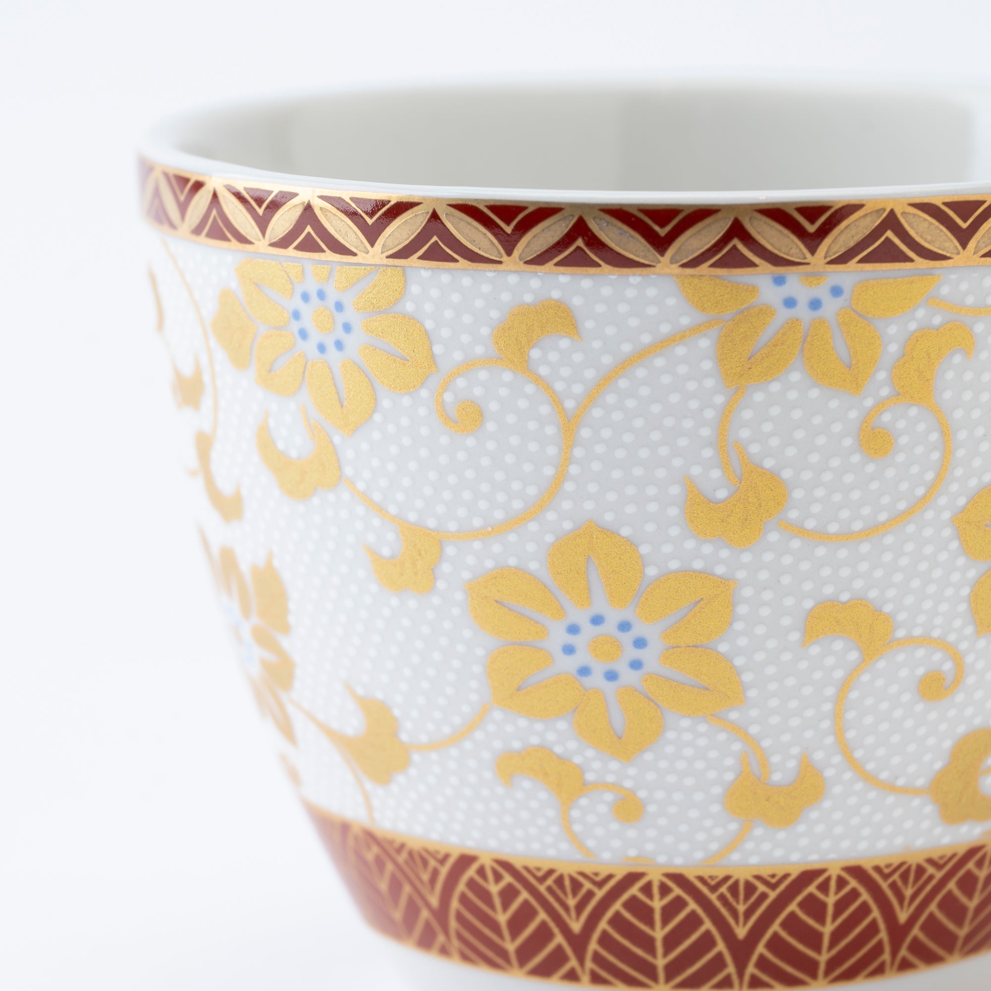 Clematis Chibu Cup & Saucer - JAPAN KUTANI SHOP