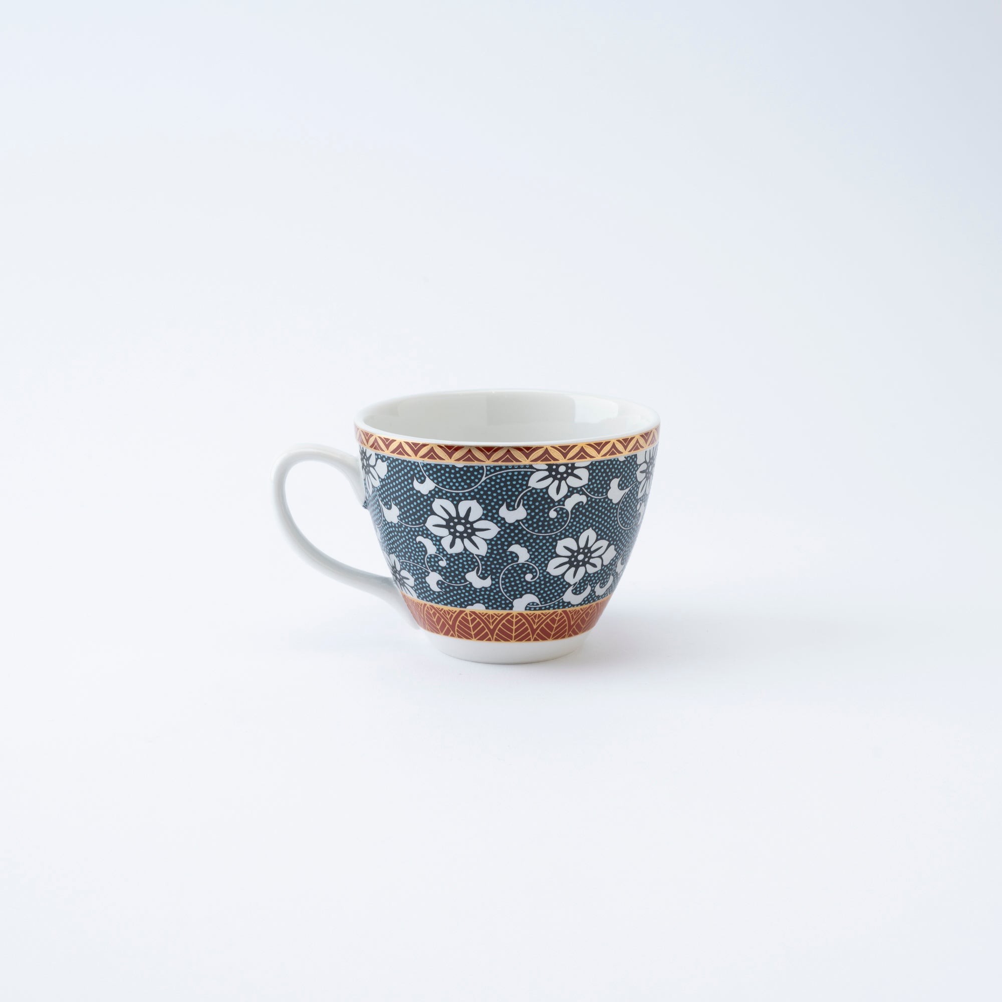 Clematis Chibu Cup & Saucer - JAPAN KUTANI SHOP
