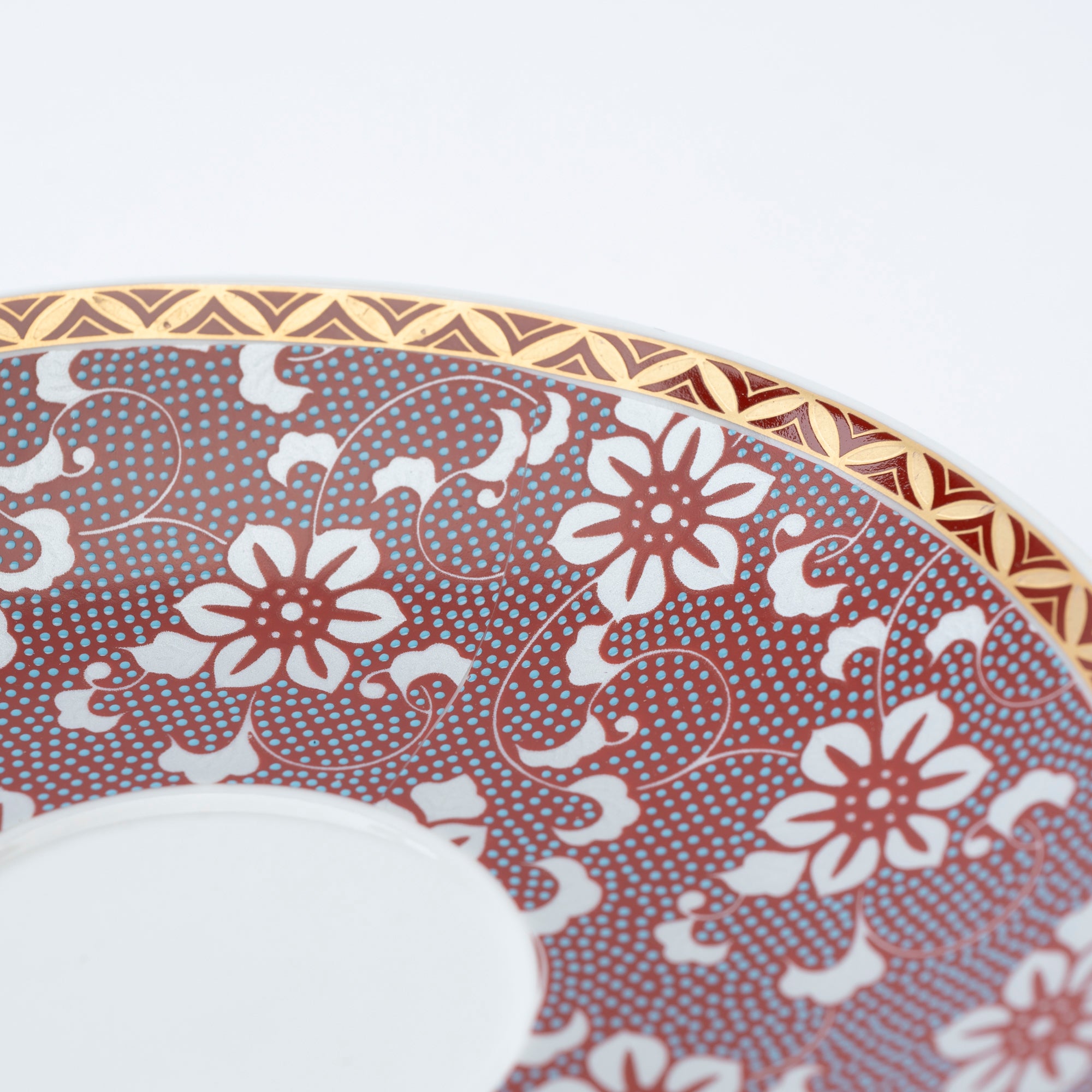 Clematis Chibu Cup & Saucer - JAPAN KUTANI SHOP