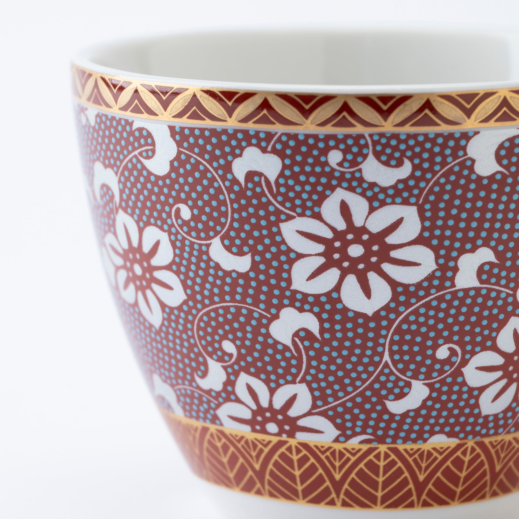 Clematis Chibu Cup & Saucer - JAPAN KUTANI SHOP
