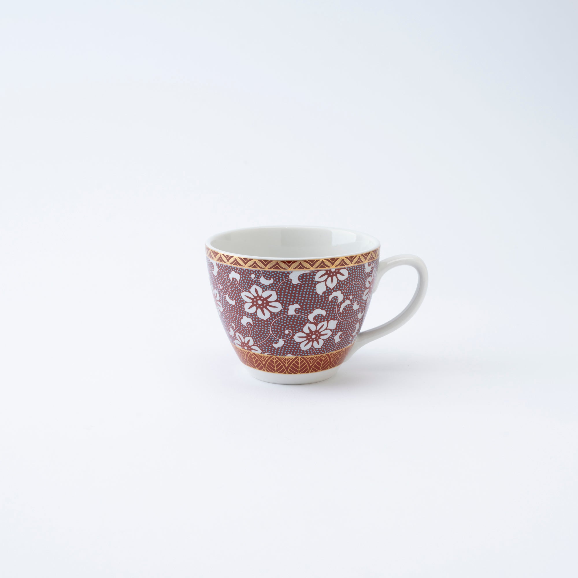 Clematis Chibu Cup & Saucer - JAPAN KUTANI SHOP