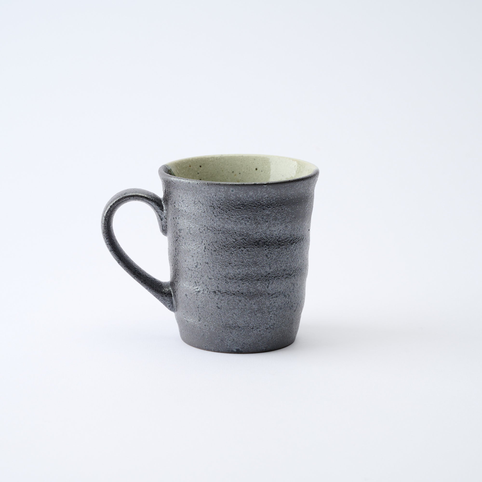 Hanazume on Black Mug Pair - JAPAN KUTANI SHOP