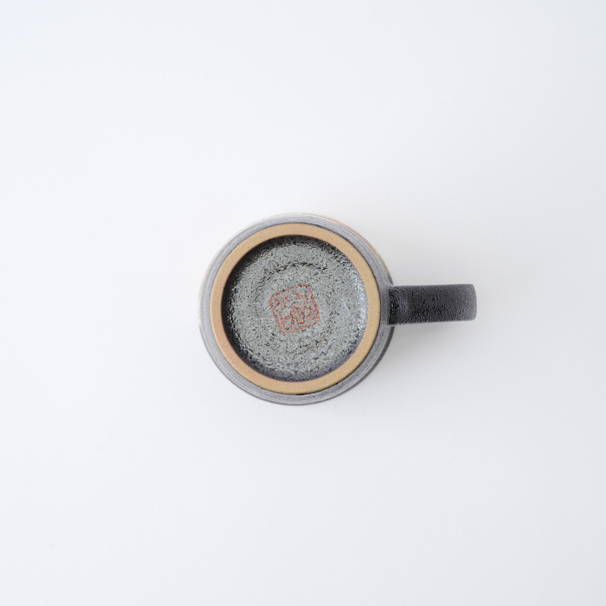 Hanazume on Black Mug Pair - JAPAN KUTANI SHOP