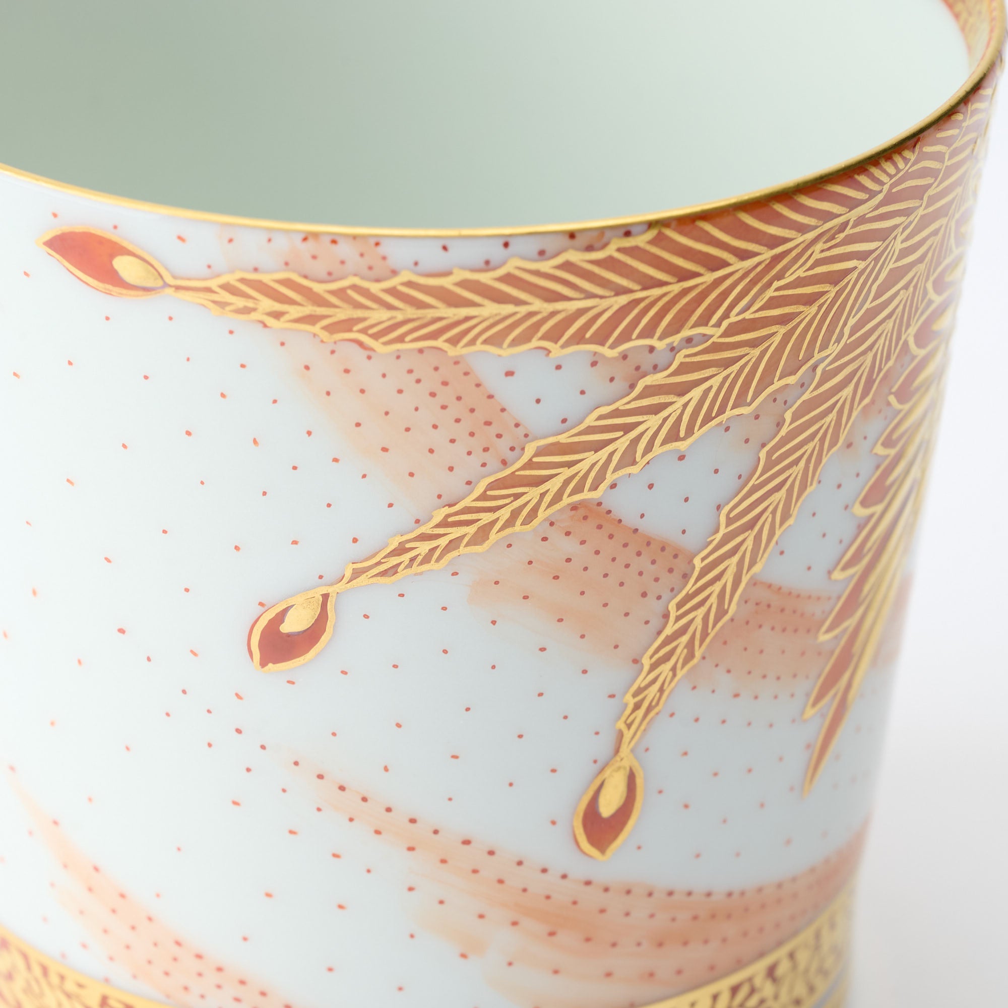 Kinrande Dragon & Phoenix Cup Pair - JAPAN KUTANI SHOP