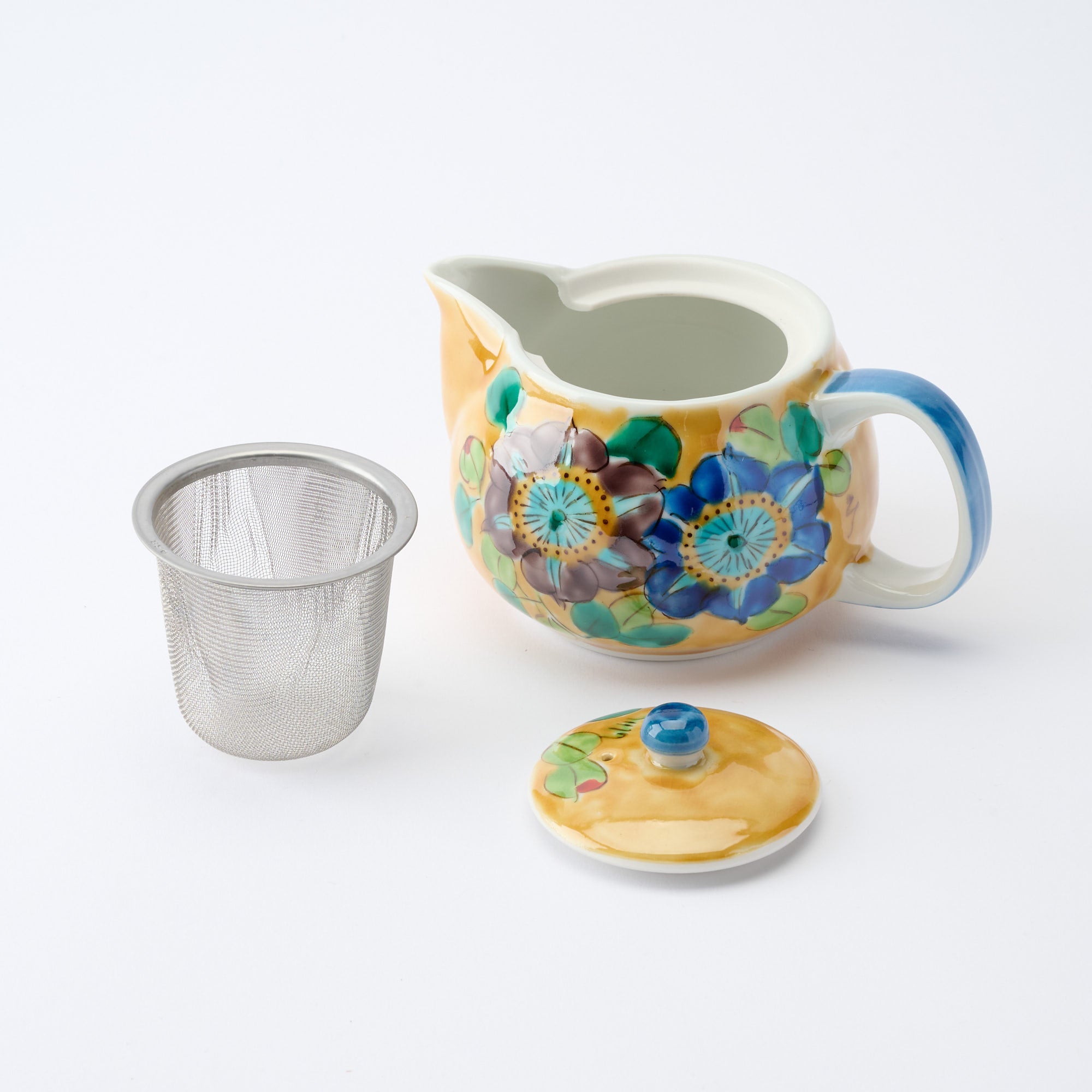 Yoshidaya Peony Japaese Teapot - JAPAN KUTANI SHOP