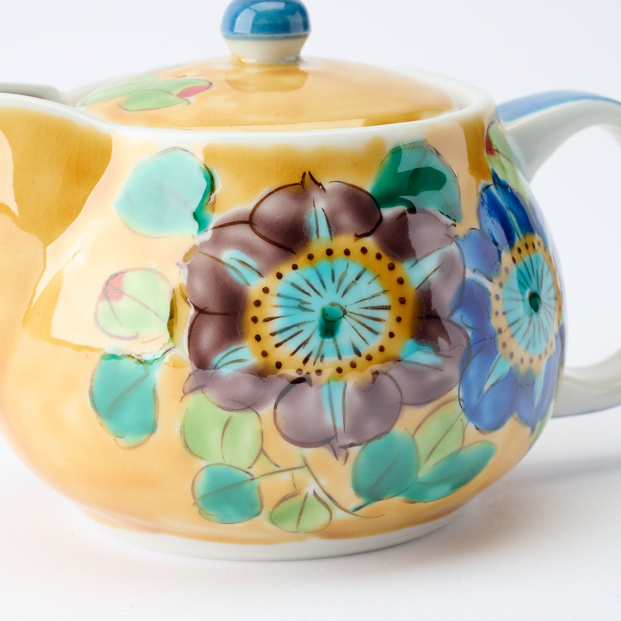 Yoshidaya Peony Japaese Teapot - JAPAN KUTANI SHOP