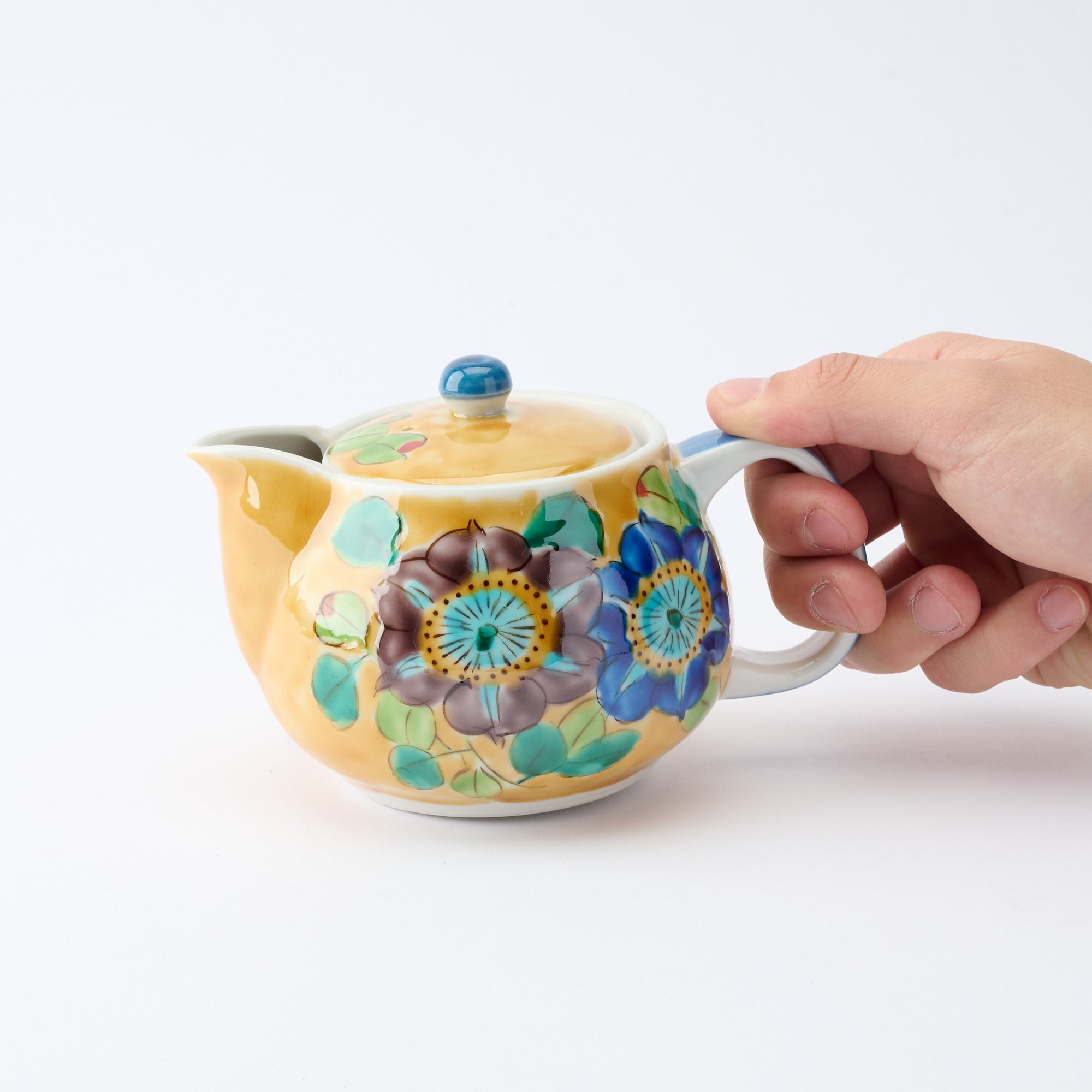Yoshidaya Peony Japaese Teapot - JAPAN KUTANI SHOP