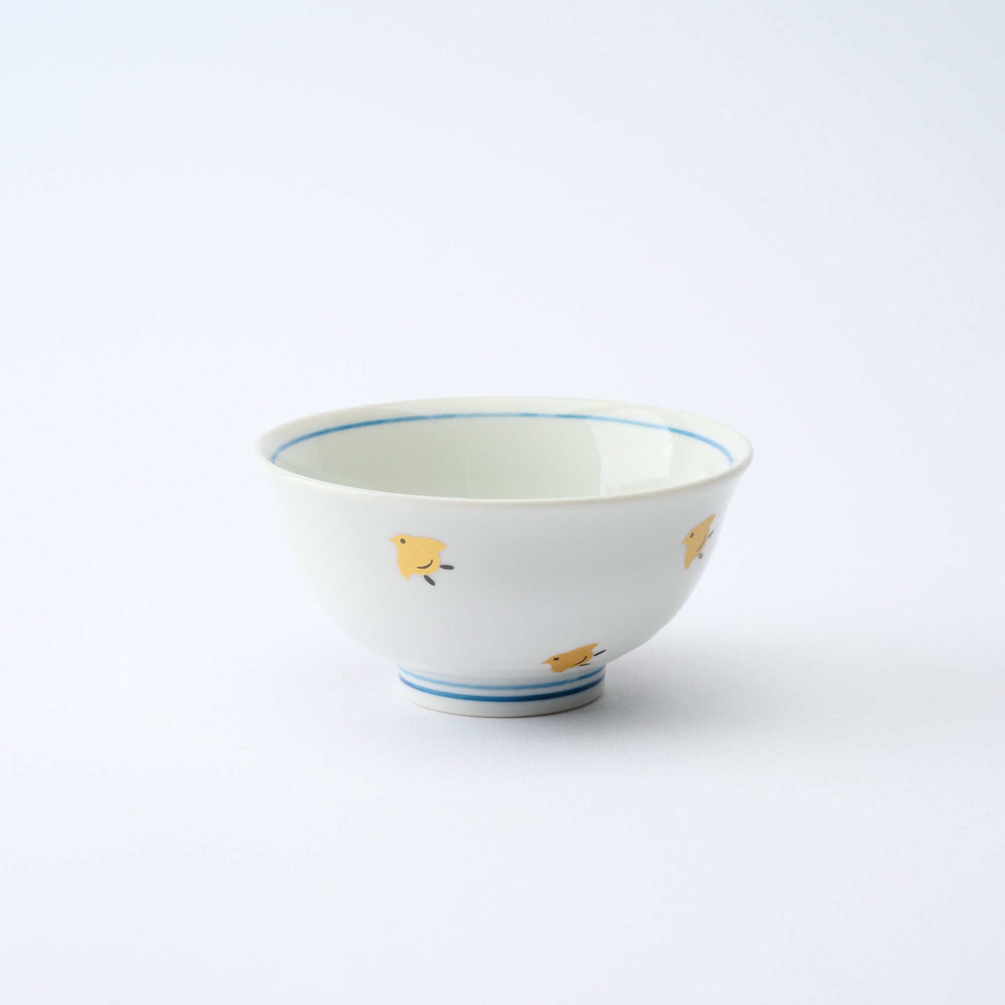 Waves and Birds Japanese Rice Bowl Pair - JAPAN KUTANI SHOP