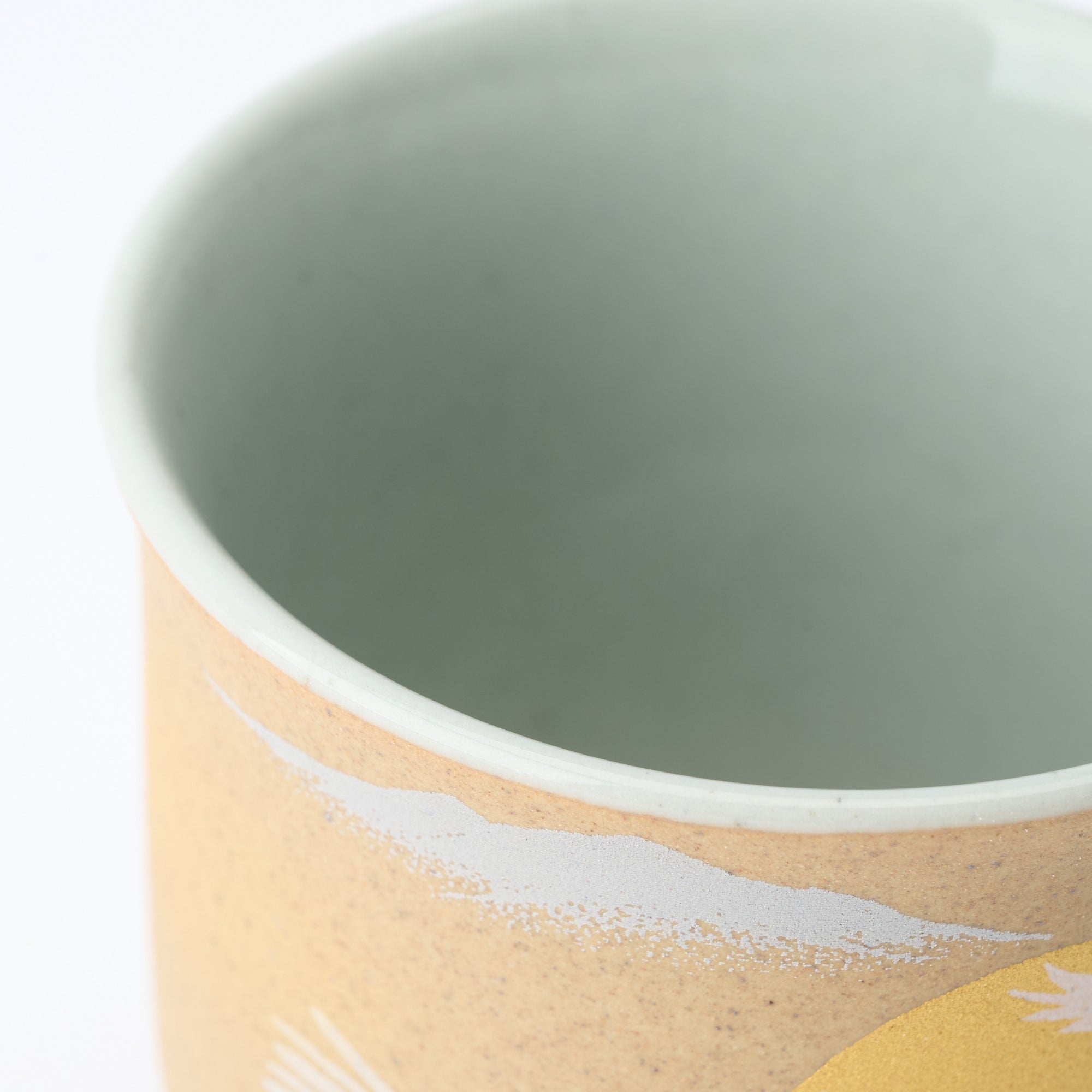 Golden and Silver Cranes Rice Bowl and Japanese Yunomi Teacup Pair Set - JAPAN KUTANI SHOP