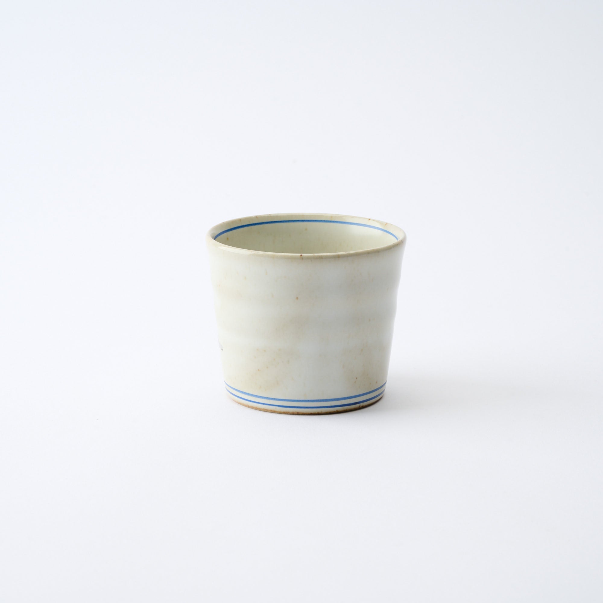 Plum Blossoms and Sparrow Soba Choko Cup - JAPAN KUTANI SHOP