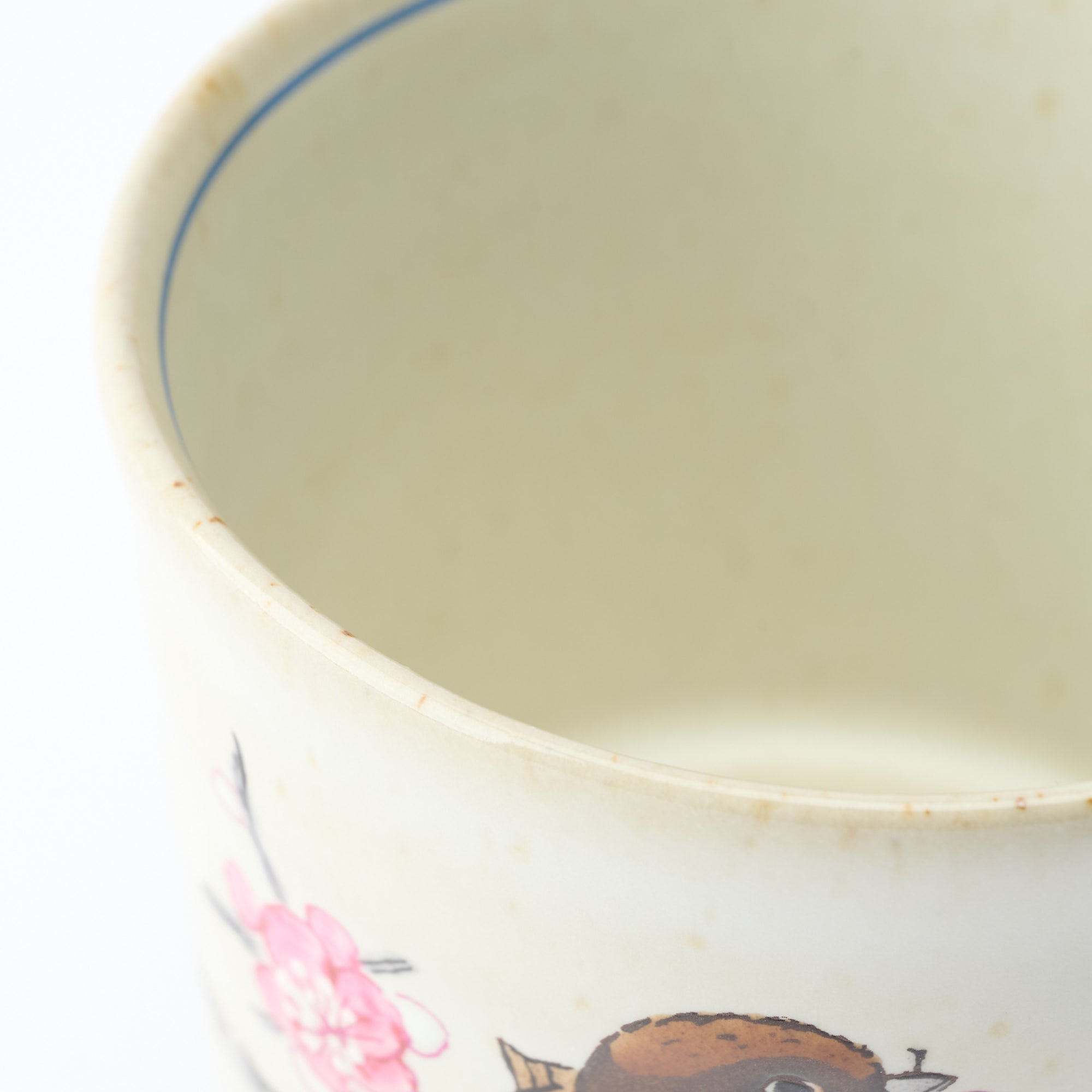 Plum Blossoms and Sparrow Soba Choko Cup - JAPAN KUTANI SHOP