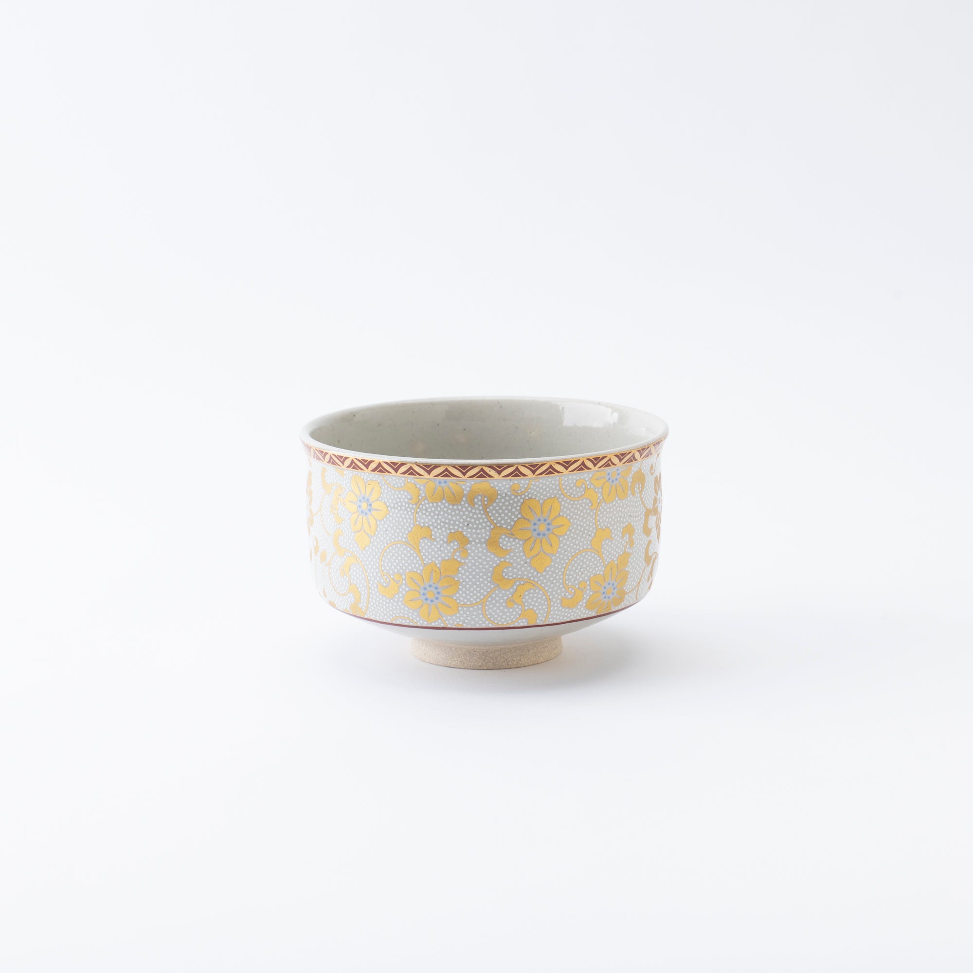 Clematis Chibu Matcha Bowl - JAPAN KUTANI SHOP