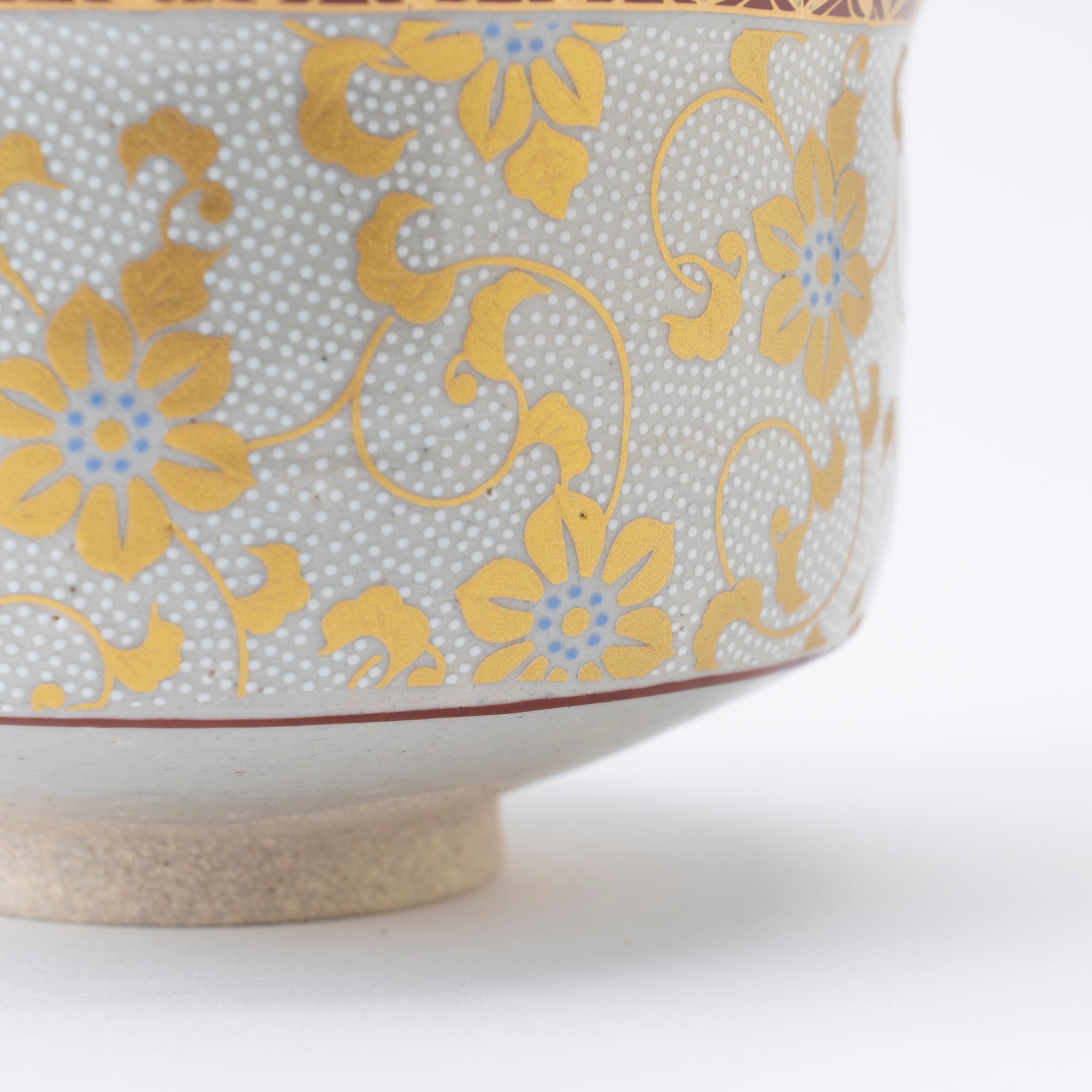 Clematis Chibu Matcha Bowl - JAPAN KUTANI SHOP