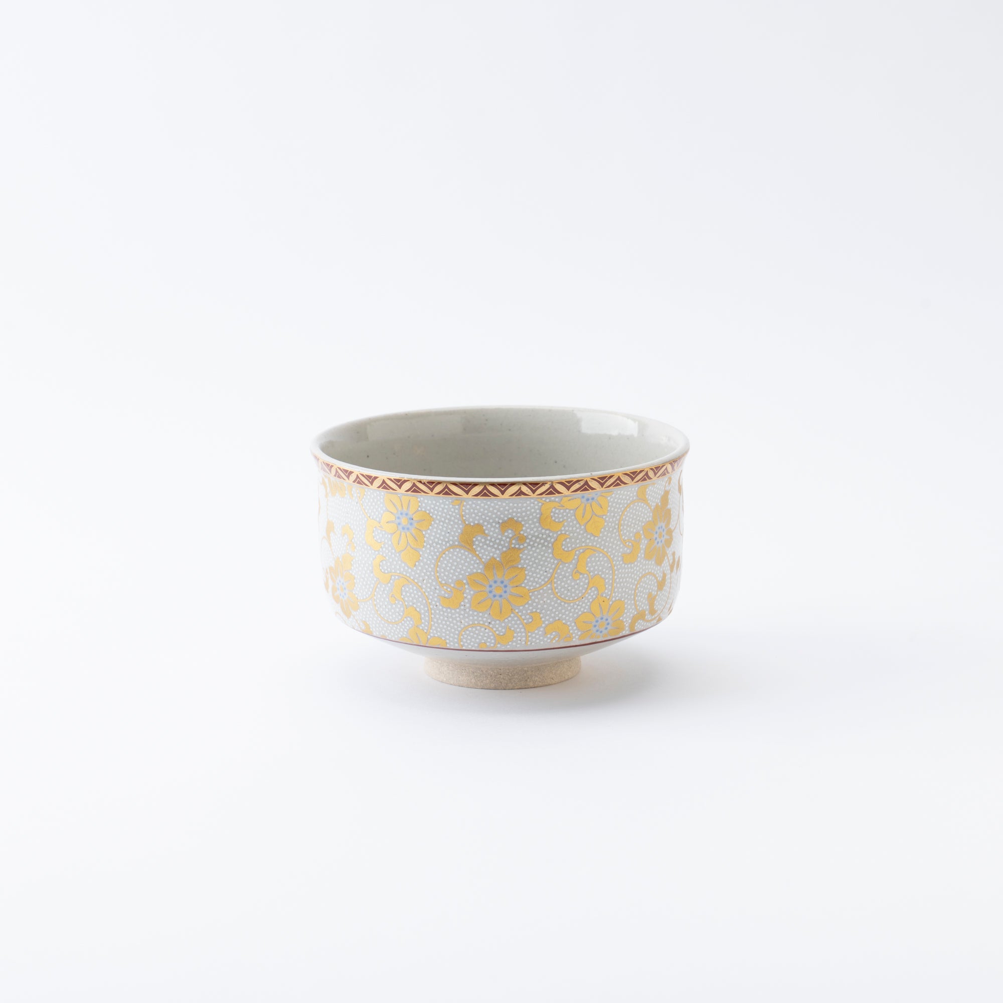 Clematis Chibu Matcha Bowl - JAPAN KUTANI SHOP