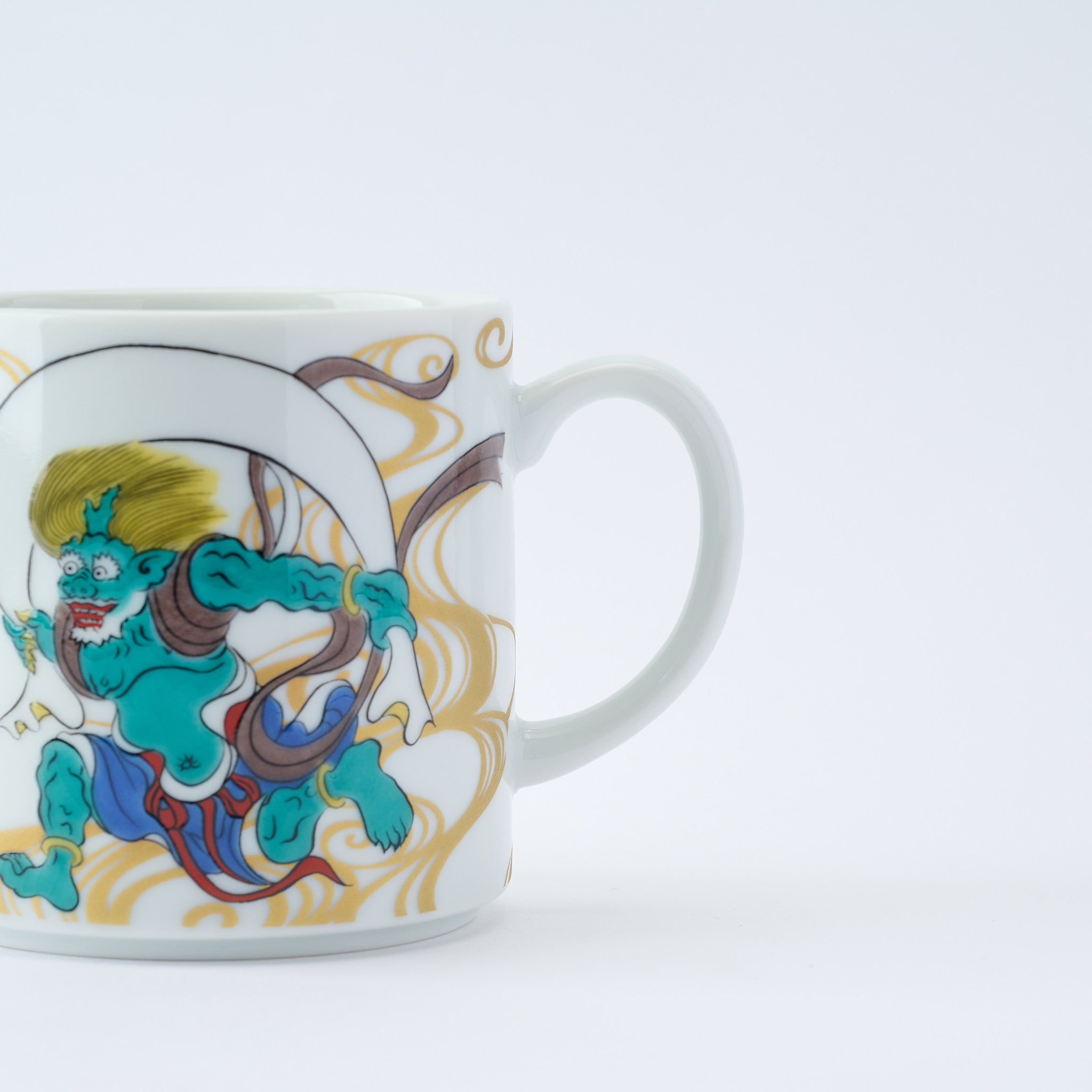 Fujin Raijin Mug - JAPAN KUTANI SHOP