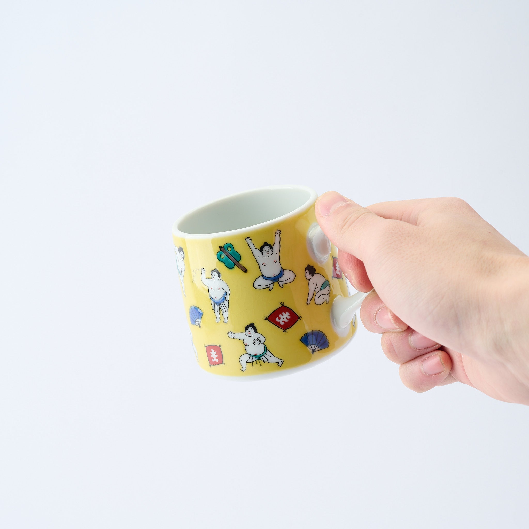 Sumo Practice Mug - JAPAN KUTANI SHOP